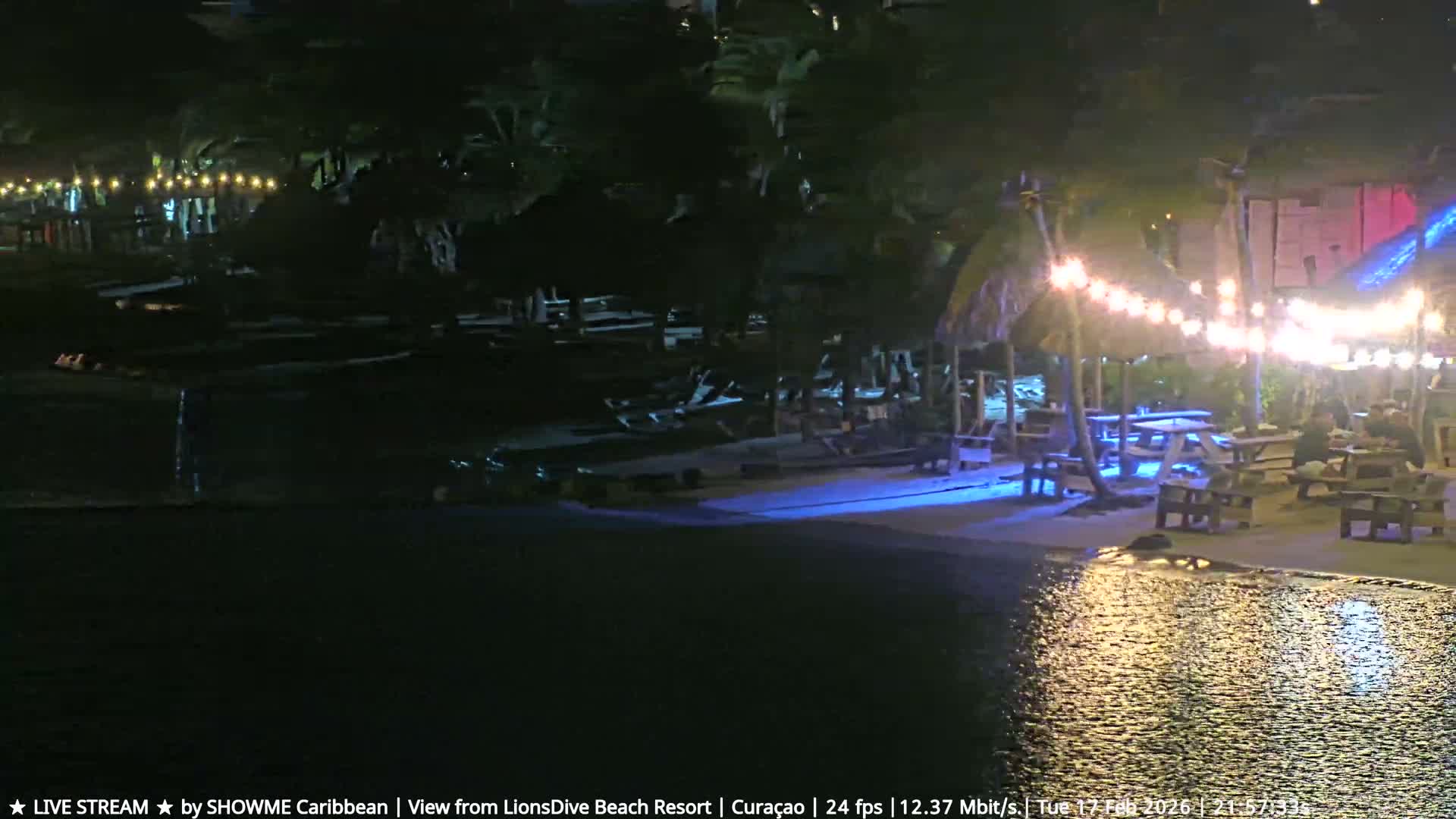 Carribean, Curacao, Mambo Beach  Live Cam - Willemstad, Curaçao, Netherland