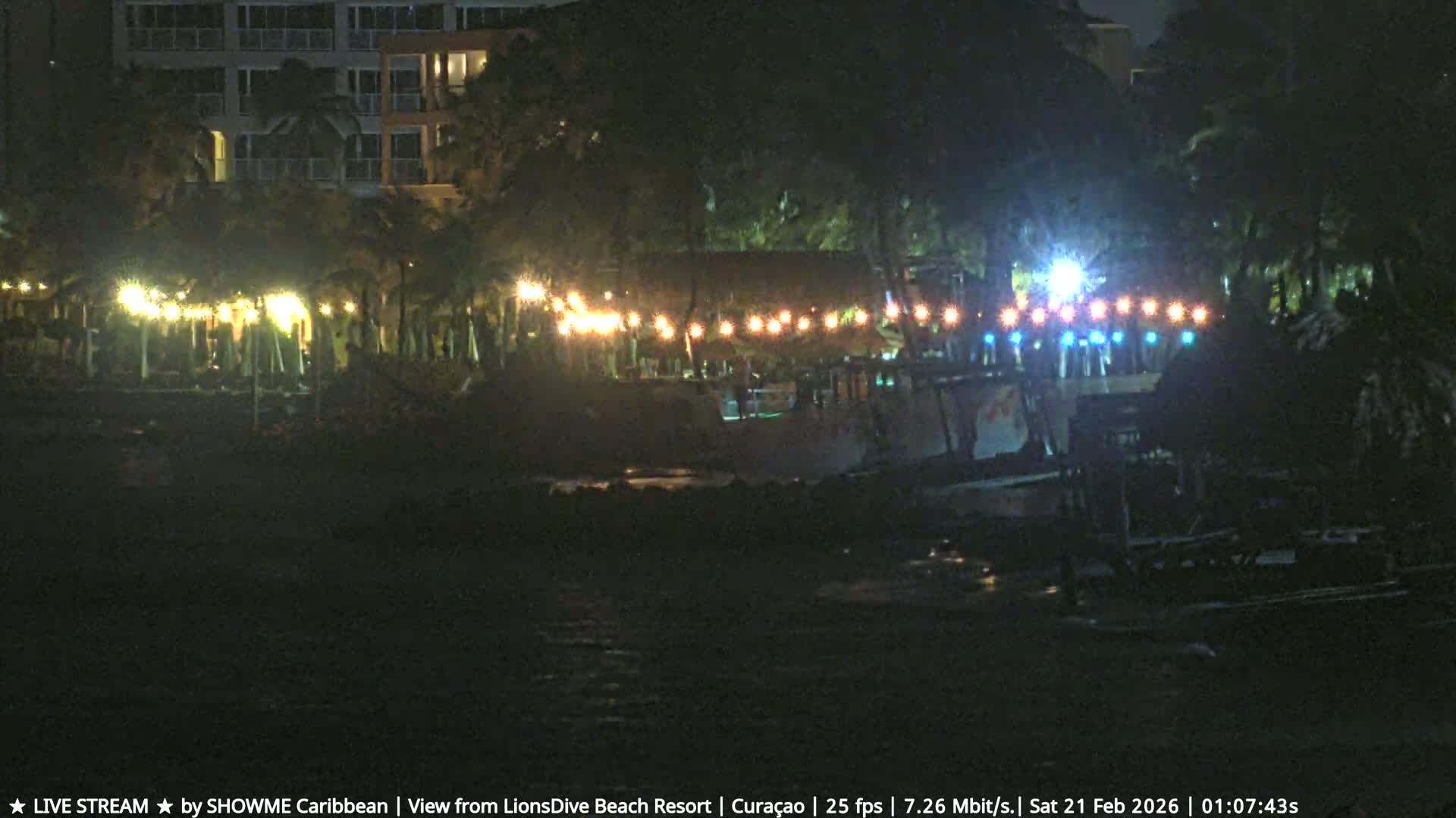 Carribean, Curacao, Mambo Beach  Live Cam - Willemstad, Curaçao, Netherland