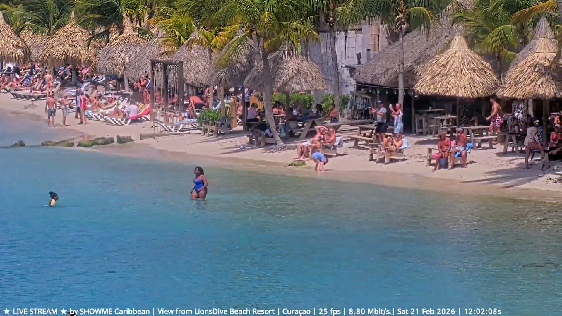 Carribean, Curacao, Mambo Beach  Live Cam - Willemstad, Curaçao, Netherland