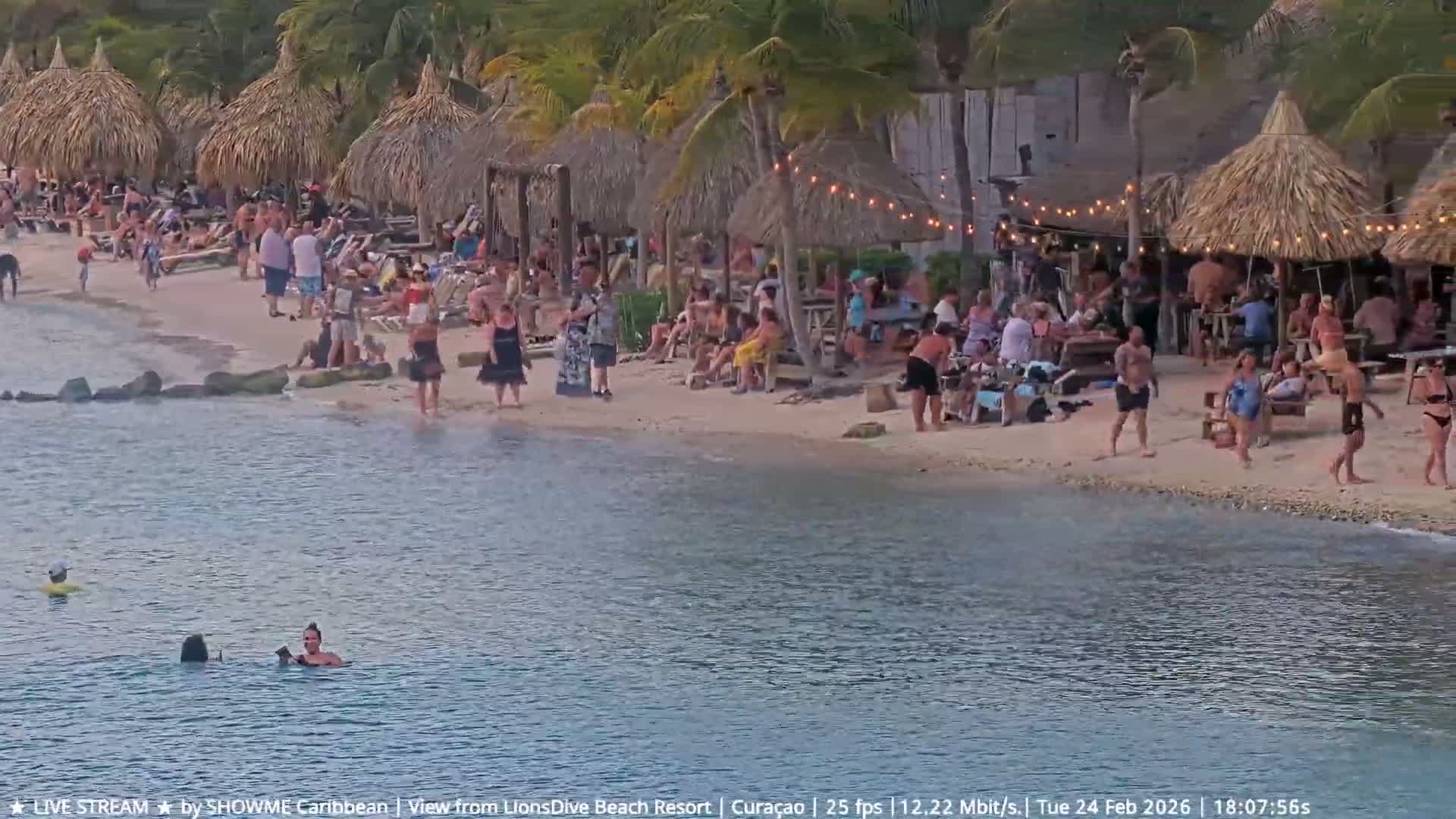 Carribean, Curacao, Mambo Beach  Live Cam - Willemstad, Curaçao, Netherland