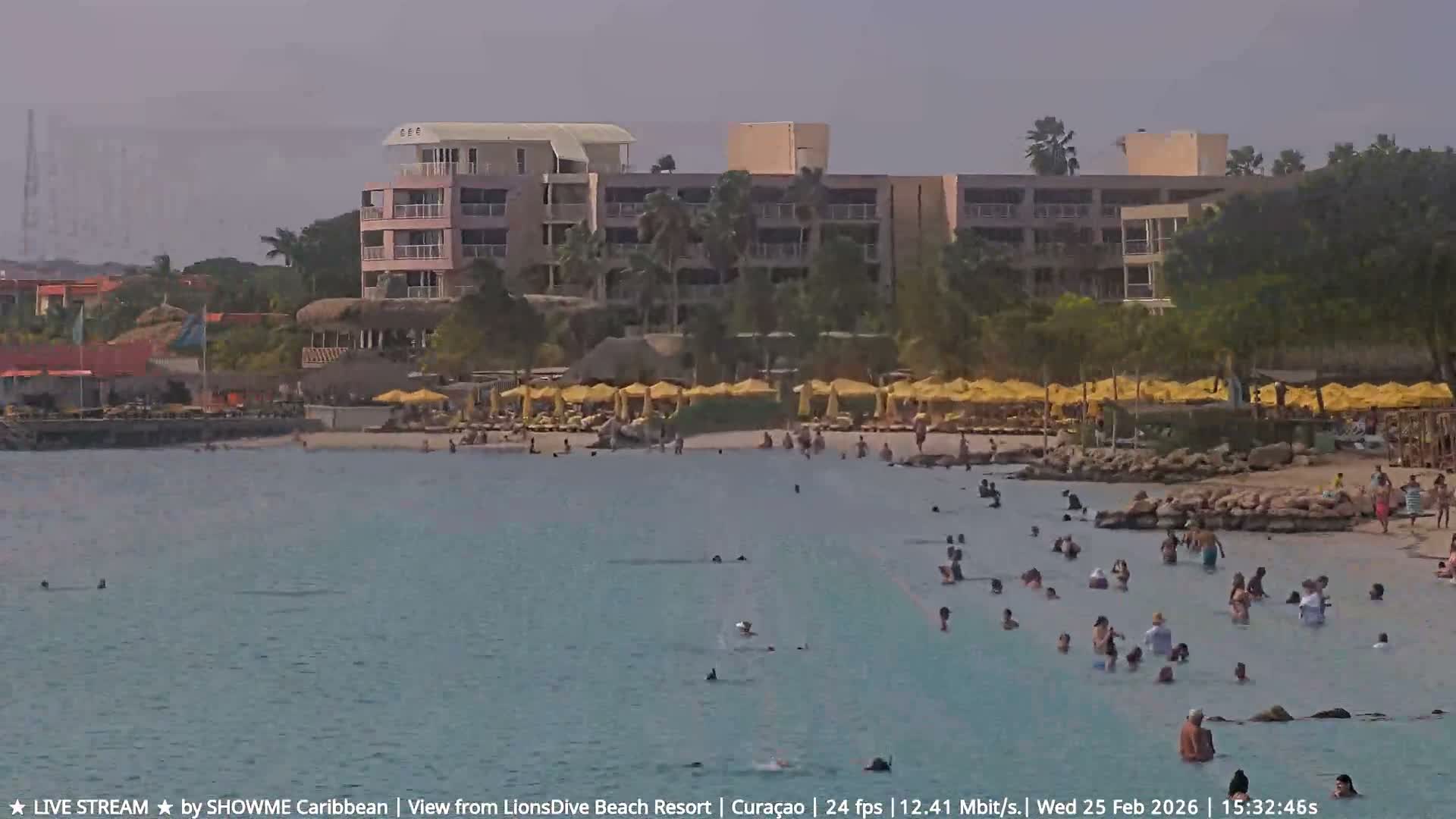 Carribean, Curacao, Mambo Beach  Live Cam - Willemstad, Curaçao, Netherland