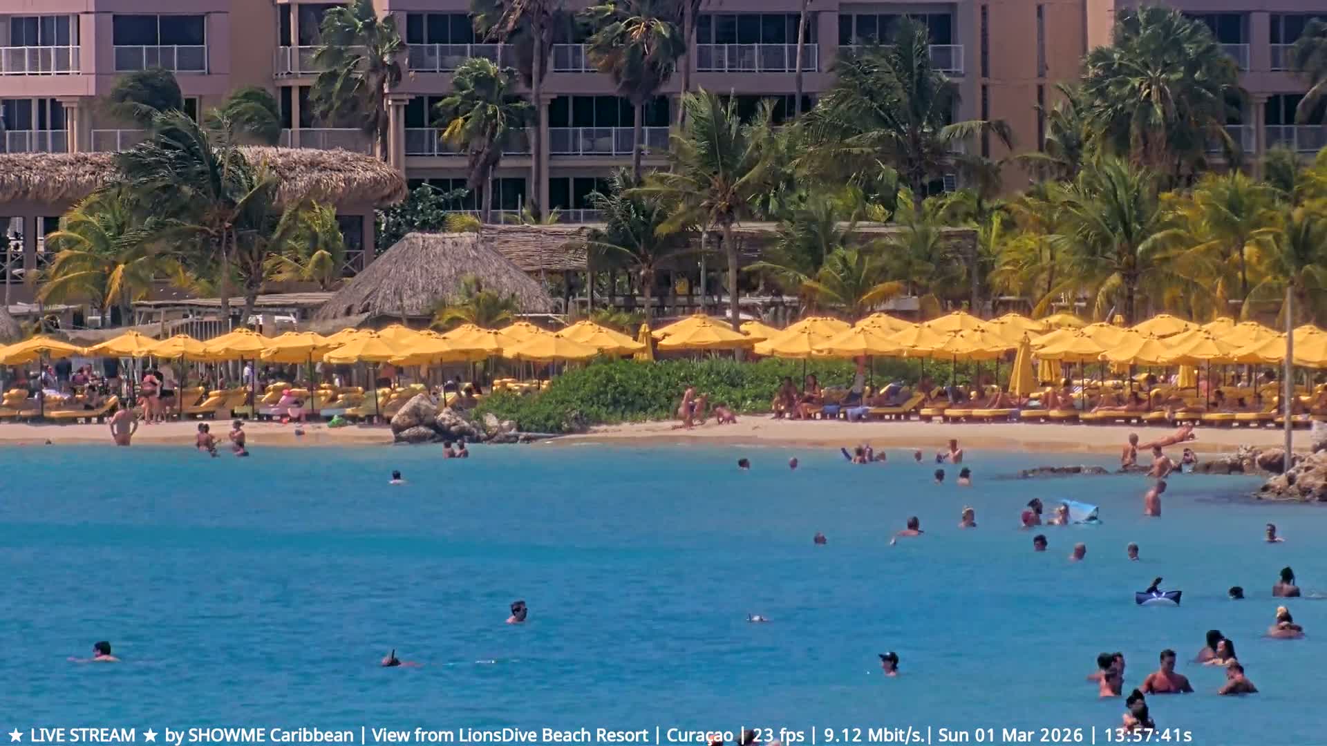 Carribean, Curacao, Mambo Beach  Live Cam - Willemstad, Curaçao, Netherland