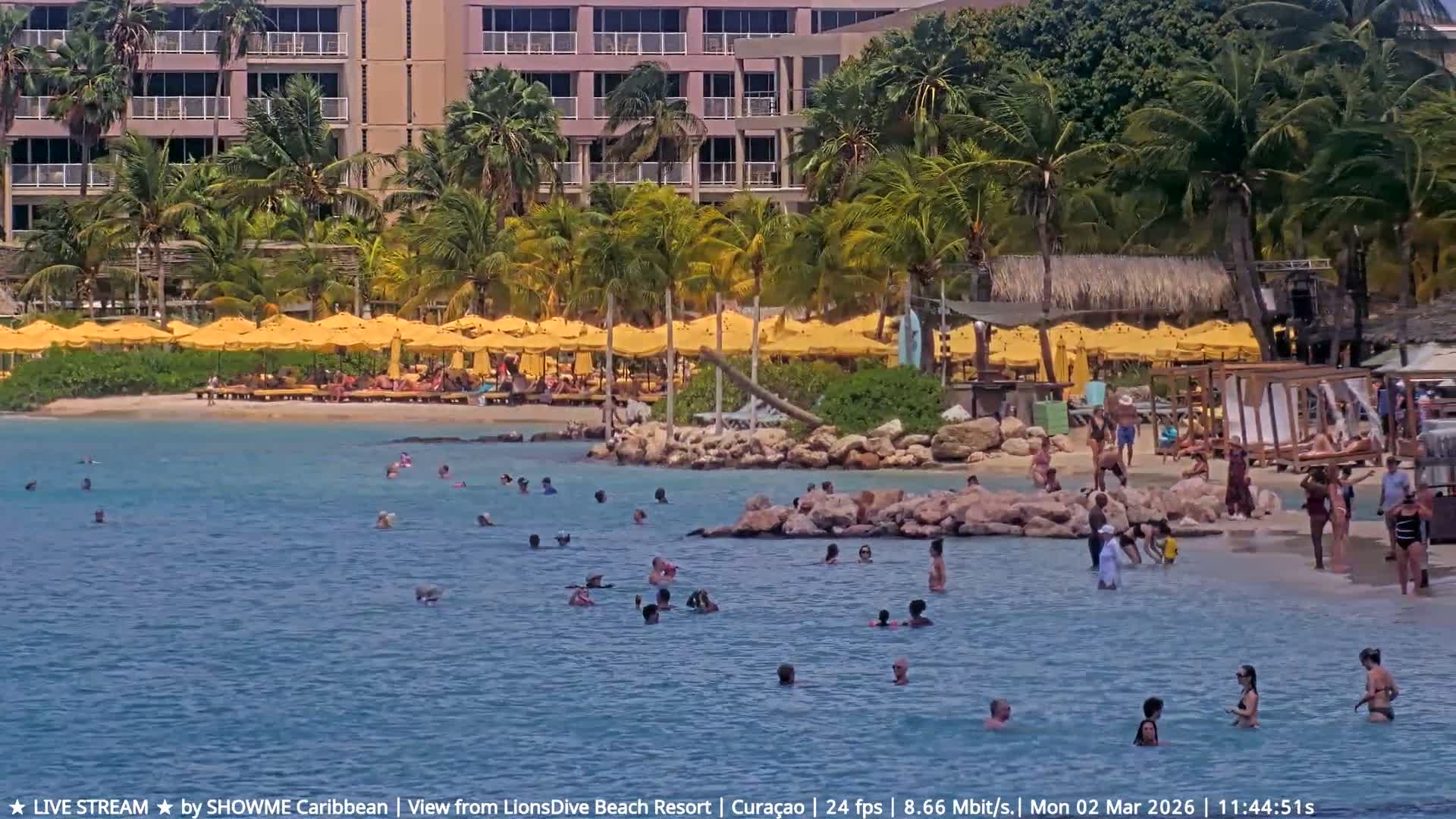 Carribean, Curacao, Mambo Beach  Live Cam - Willemstad, Curaçao, Netherland