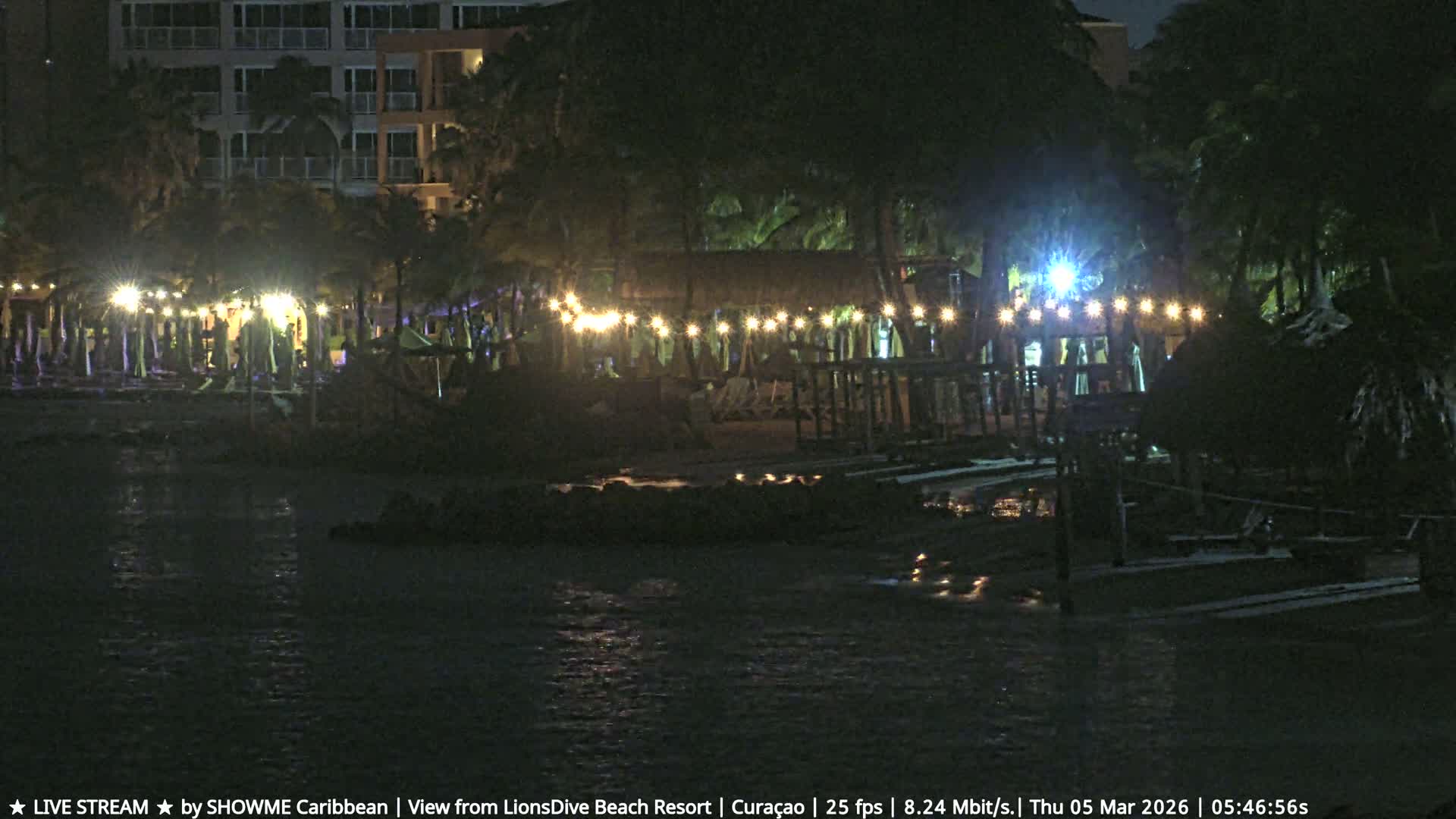 Carribean, Curacao, Mambo Beach  Live Cam - Willemstad, Curaçao, Netherland