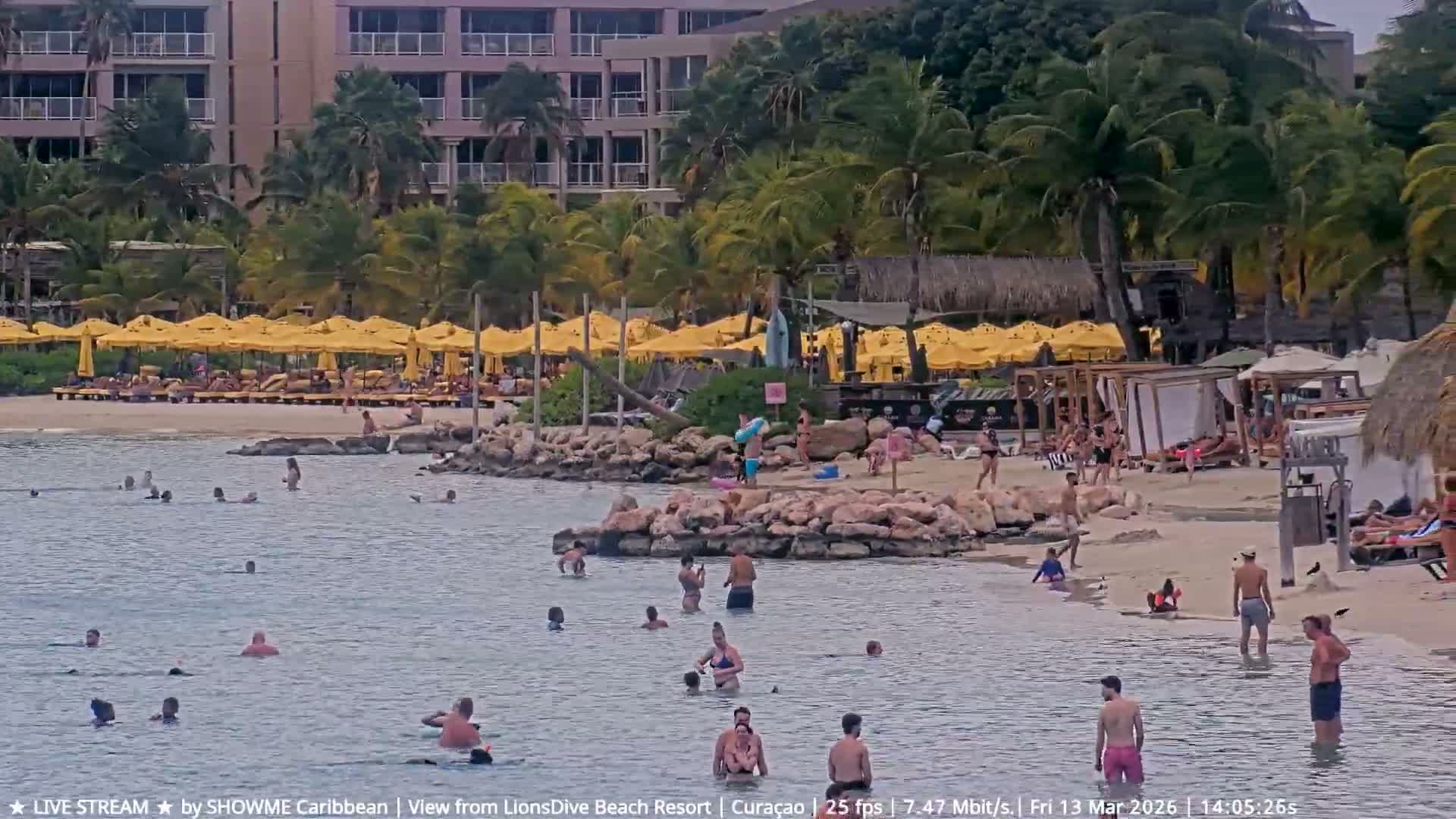 Carribean, Curacao, Mambo Beach  Live Cam - Willemstad, Curaçao, Netherland