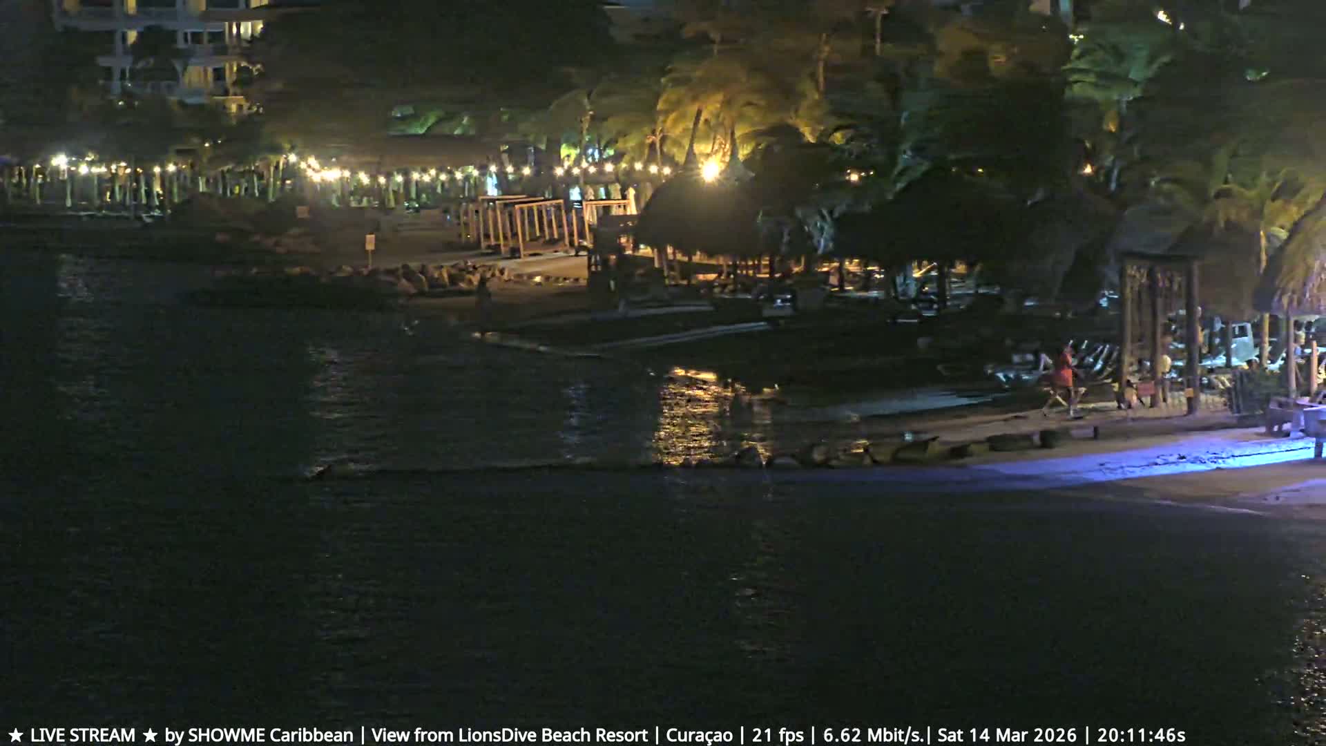 Carribean, Curacao, Mambo Beach  Live Cam - Willemstad, Curaçao, Netherland