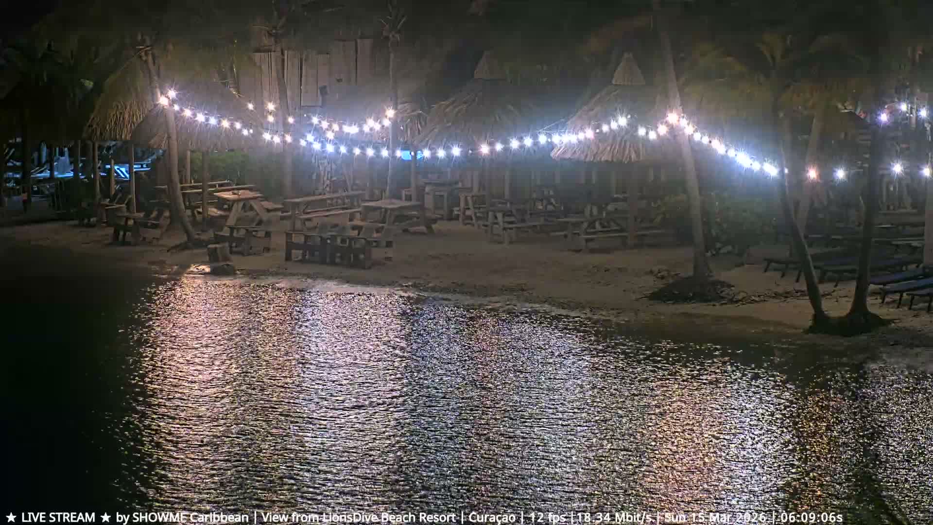 Carribean, Curacao, Mambo Beach  Live Cam - Willemstad, Curaçao, Netherland