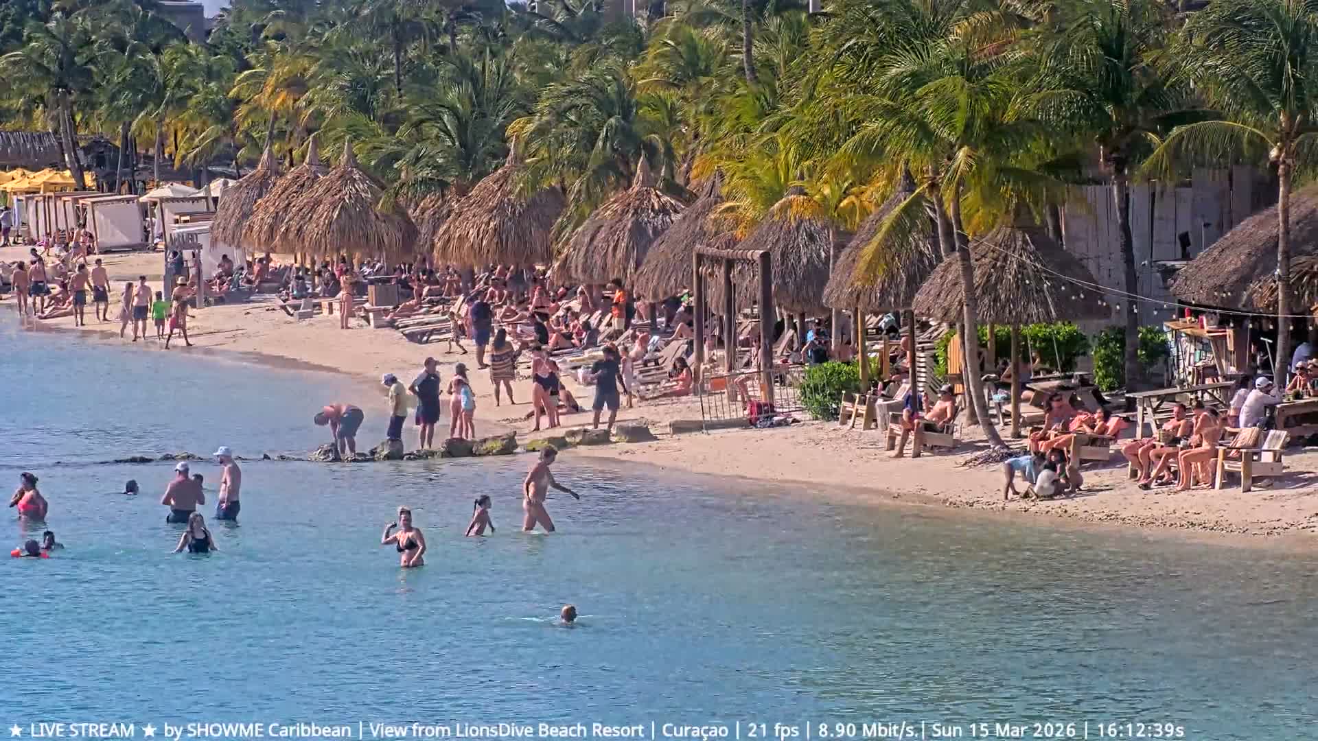 Carribean, Curacao, Mambo Beach  Live Cam - Willemstad, Curaçao, Netherland