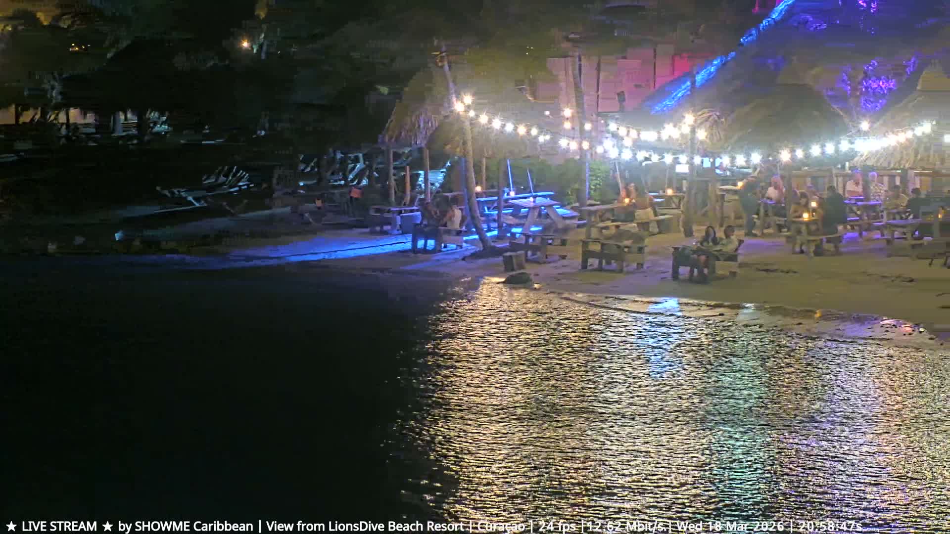 Carribean, Curacao, Mambo Beach  Live Cam - Willemstad, Curaçao, Netherland