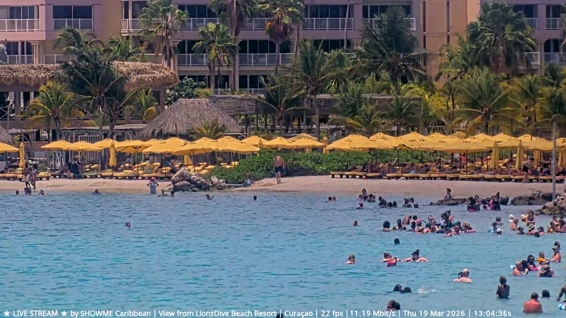Carribean, Curacao, Mambo Beach  Live Cam - Willemstad, Curaçao, Netherland