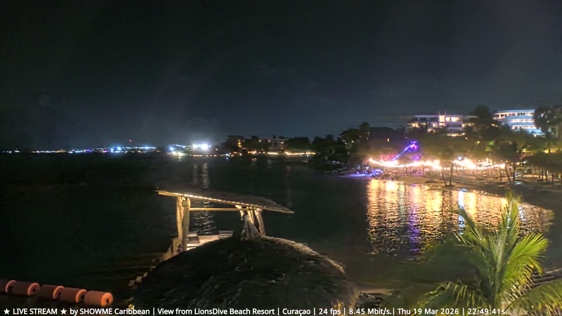 Carribean, Curacao, Mambo Beach  Live Cam - Willemstad, Curaçao, Netherland