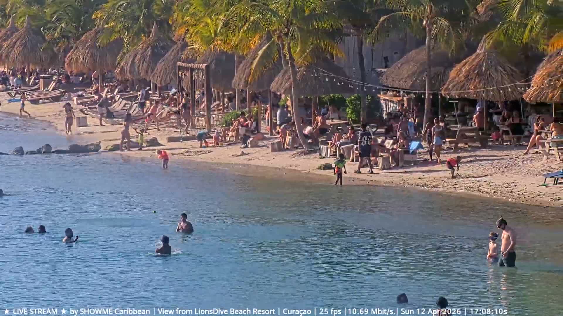 Carribean, Curacao, Mambo Beach  Live Cam - Willemstad, Curaçao, Netherland
