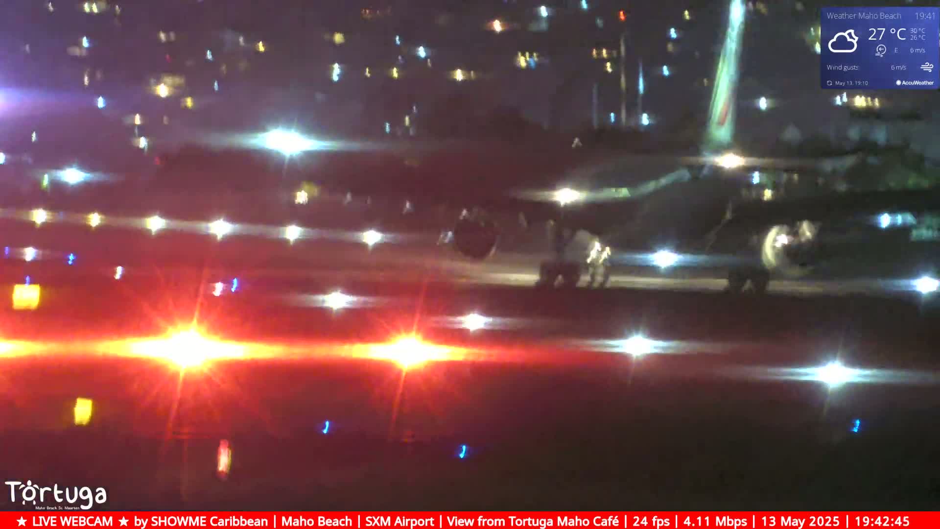 Carribean , Sint Maarten Princess Juliana International Airport SXM/TNCM & Maho Beach Live Cam - Simpson Bay, Sint Maarten, Netherland