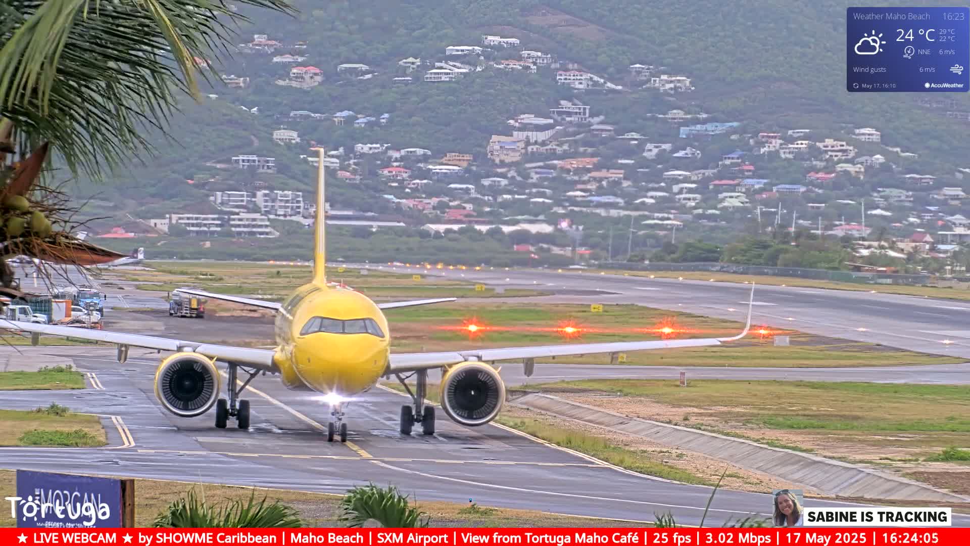 Carribean , Sint Maarten Princess Juliana International Airport SXM/TNCM & Maho Beach Live Cam - Simpson Bay, Sint Maarten, Netherland