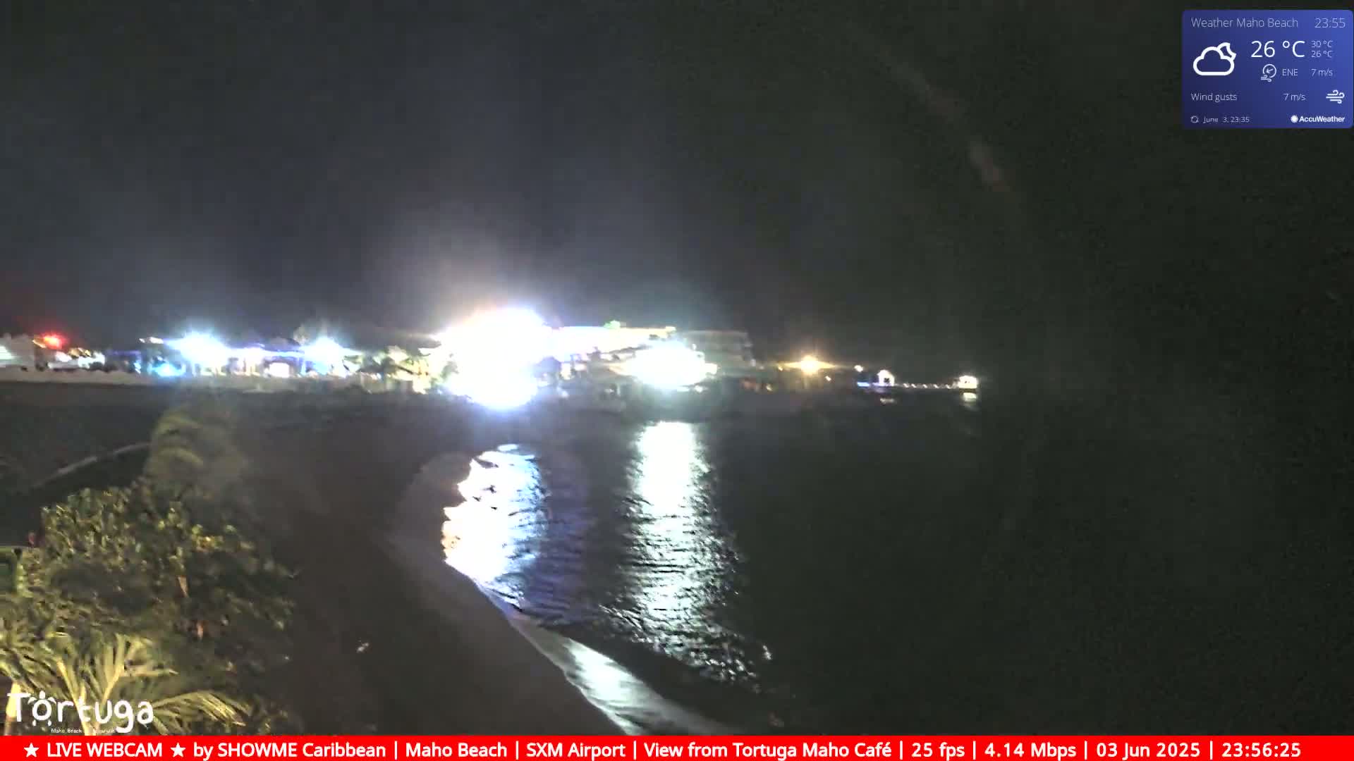 Carribean , Sint Maarten Princess Juliana International Airport SXM/TNCM & Maho Beach Live Cam - Simpson Bay, Sint Maarten, Netherland