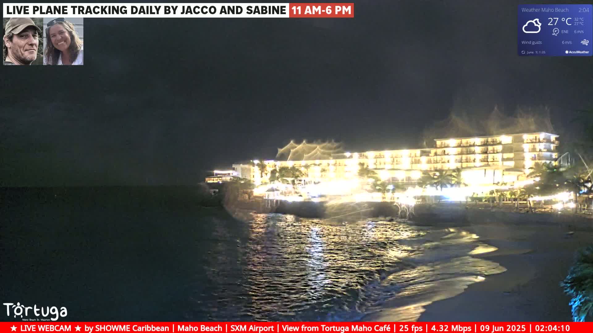 Carribean , Sint Maarten Princess Juliana International Airport SXM/TNCM & Maho Beach Live Cam - Simpson Bay, Sint Maarten, Netherland
