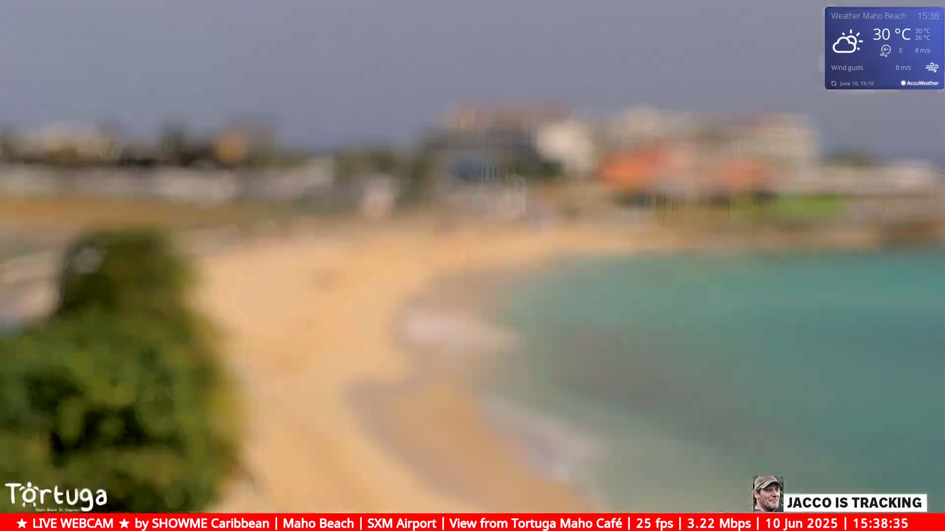 Carribean , Sint Maarten Princess Juliana International Airport SXM/TNCM & Maho Beach Live Cam - Simpson Bay, Sint Maarten, Netherland