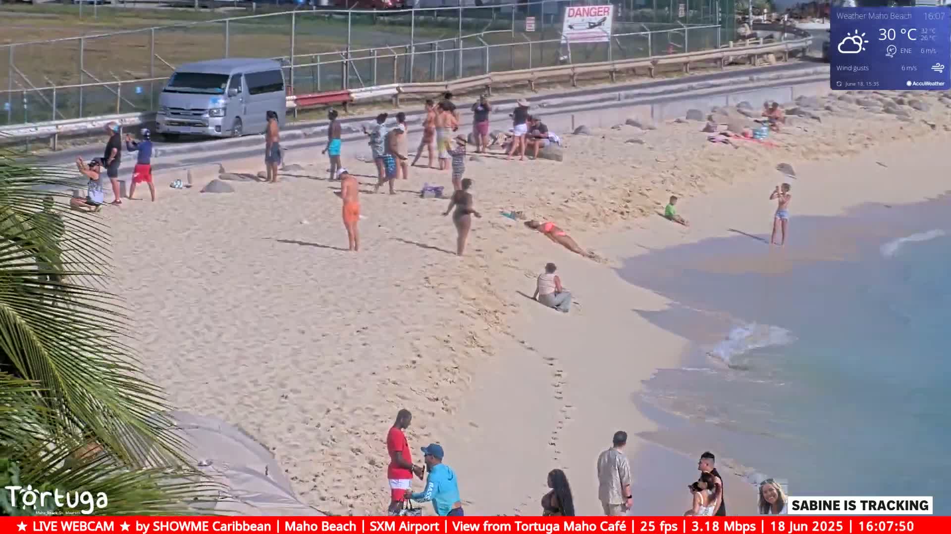 Carribean , Sint Maarten Princess Juliana International Airport SXM/TNCM & Maho Beach Live Cam - Simpson Bay, Sint Maarten, Netherland