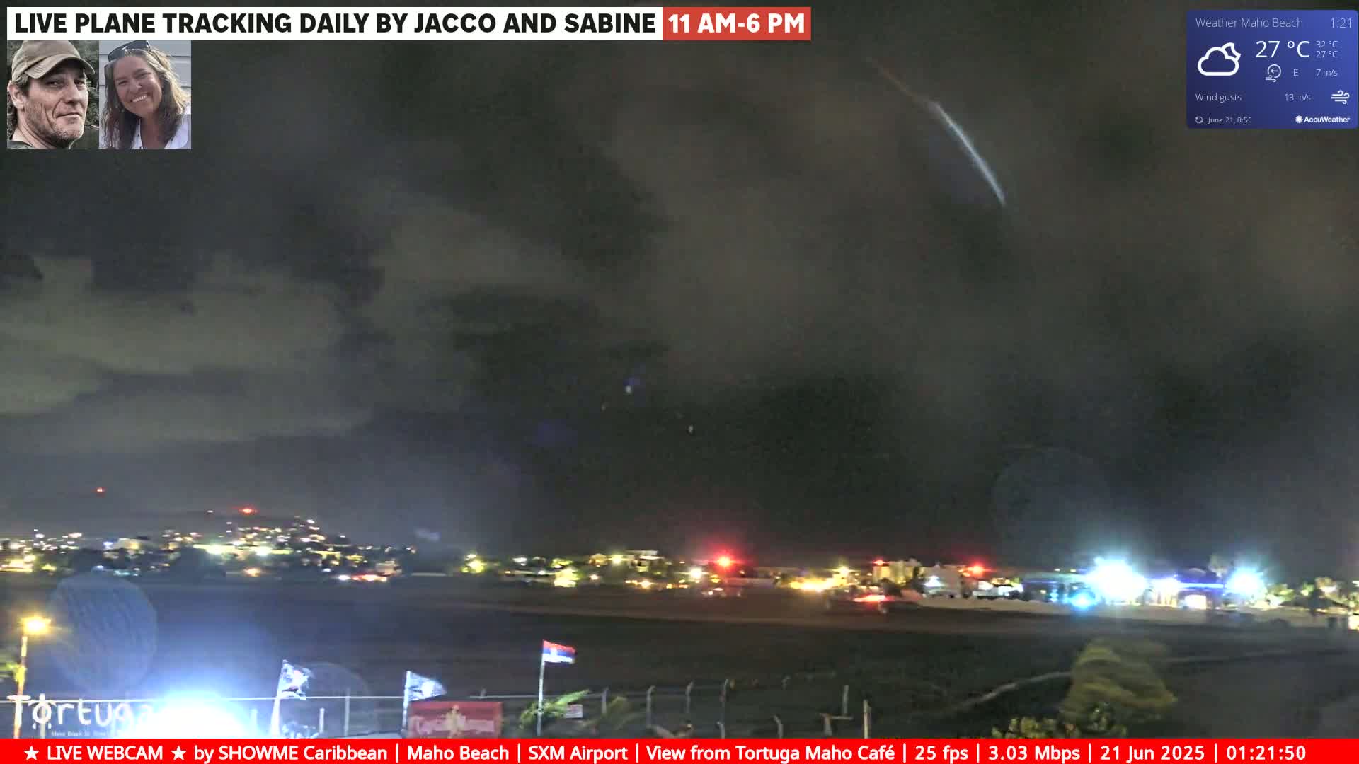 Carribean , Sint Maarten Princess Juliana International Airport SXM/TNCM & Maho Beach Live Cam - Simpson Bay, Sint Maarten, Netherland