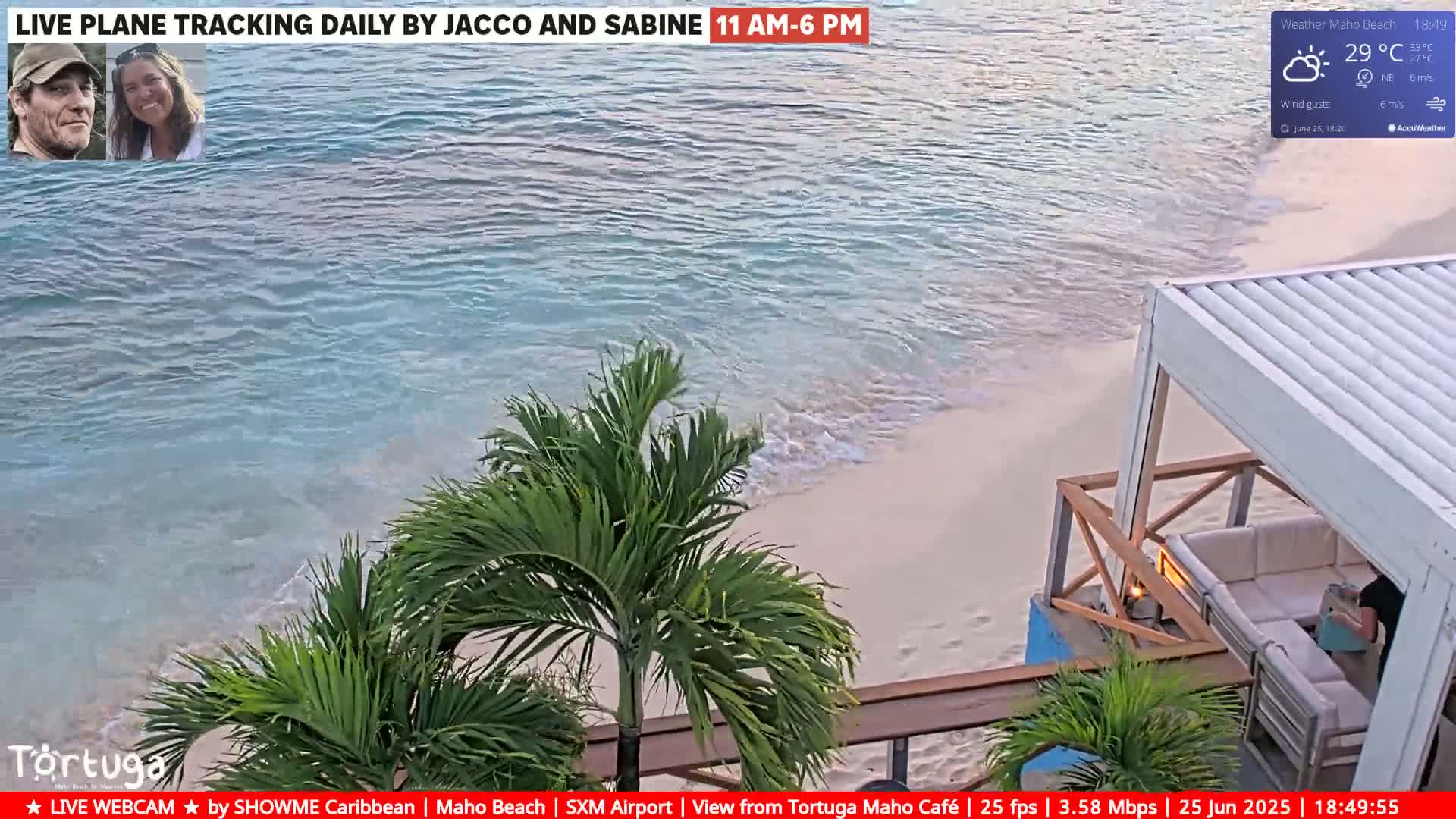 Carribean , Sint Maarten Princess Juliana International Airport SXM/TNCM & Maho Beach Live Cam - Simpson Bay, Sint Maarten, Netherland