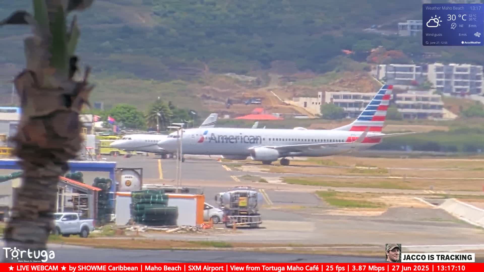 Carribean , Sint Maarten Princess Juliana International Airport SXM/TNCM & Maho Beach Live Cam - Simpson Bay, Sint Maarten, Netherland