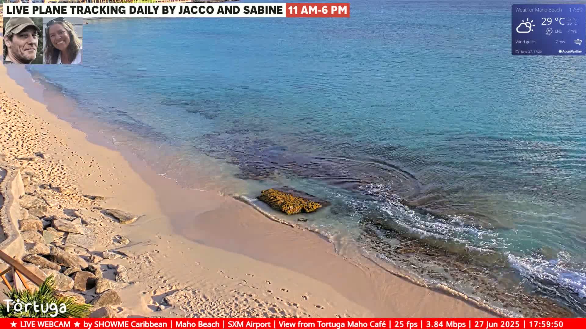 Carribean , Sint Maarten Princess Juliana International Airport SXM/TNCM & Maho Beach Live Cam - Simpson Bay, Sint Maarten, Netherland