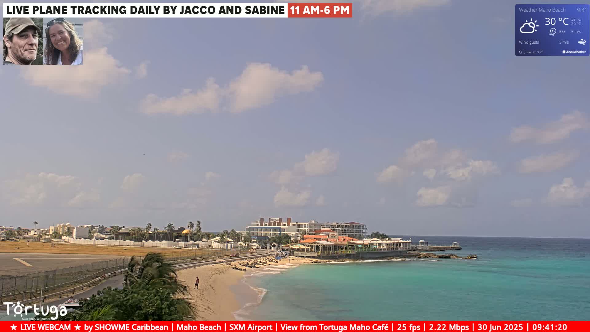 Carribean , Sint Maarten Princess Juliana International Airport SXM/TNCM & Maho Beach Live Cam - Simpson Bay, Sint Maarten, Netherland