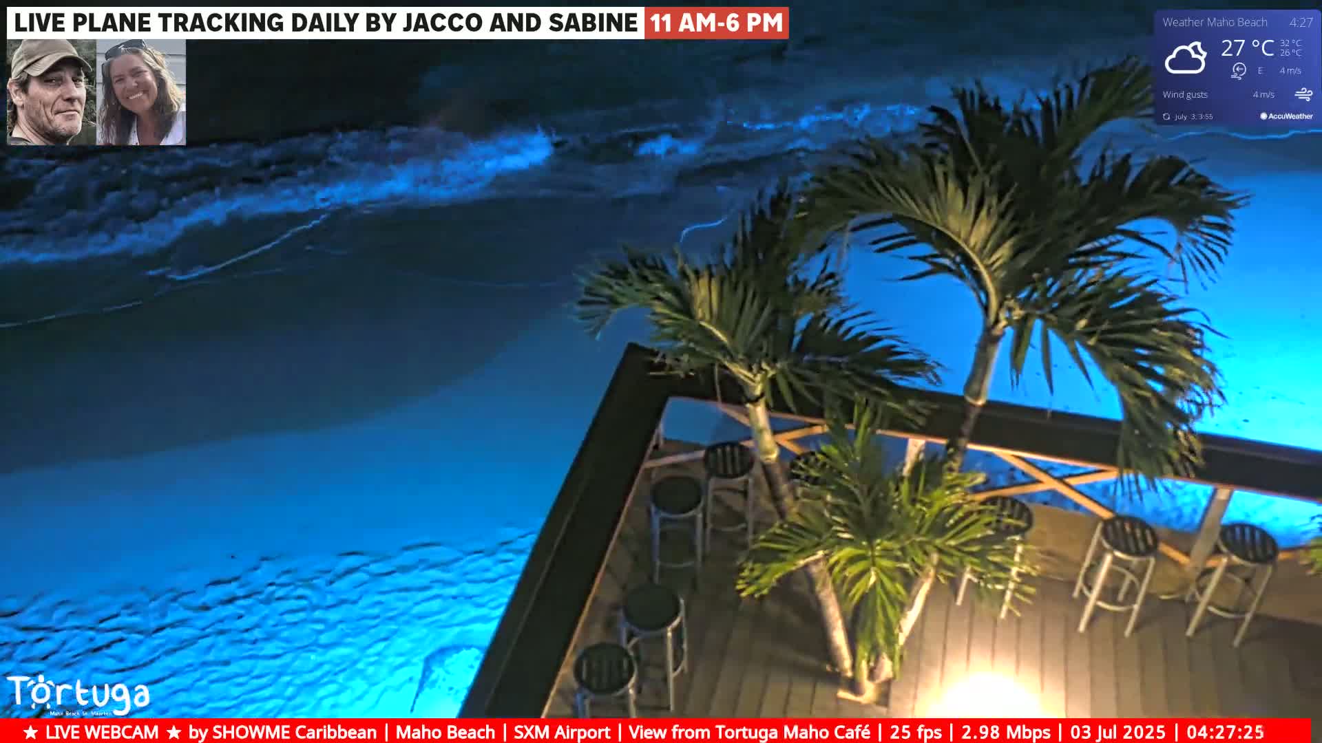 Carribean , Sint Maarten Princess Juliana International Airport SXM/TNCM & Maho Beach Live Cam - Simpson Bay, Sint Maarten, Netherland