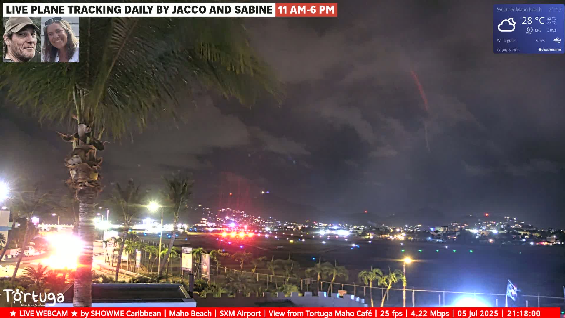 Carribean , Sint Maarten Princess Juliana International Airport SXM/TNCM & Maho Beach Live Cam - Simpson Bay, Sint Maarten, Netherland