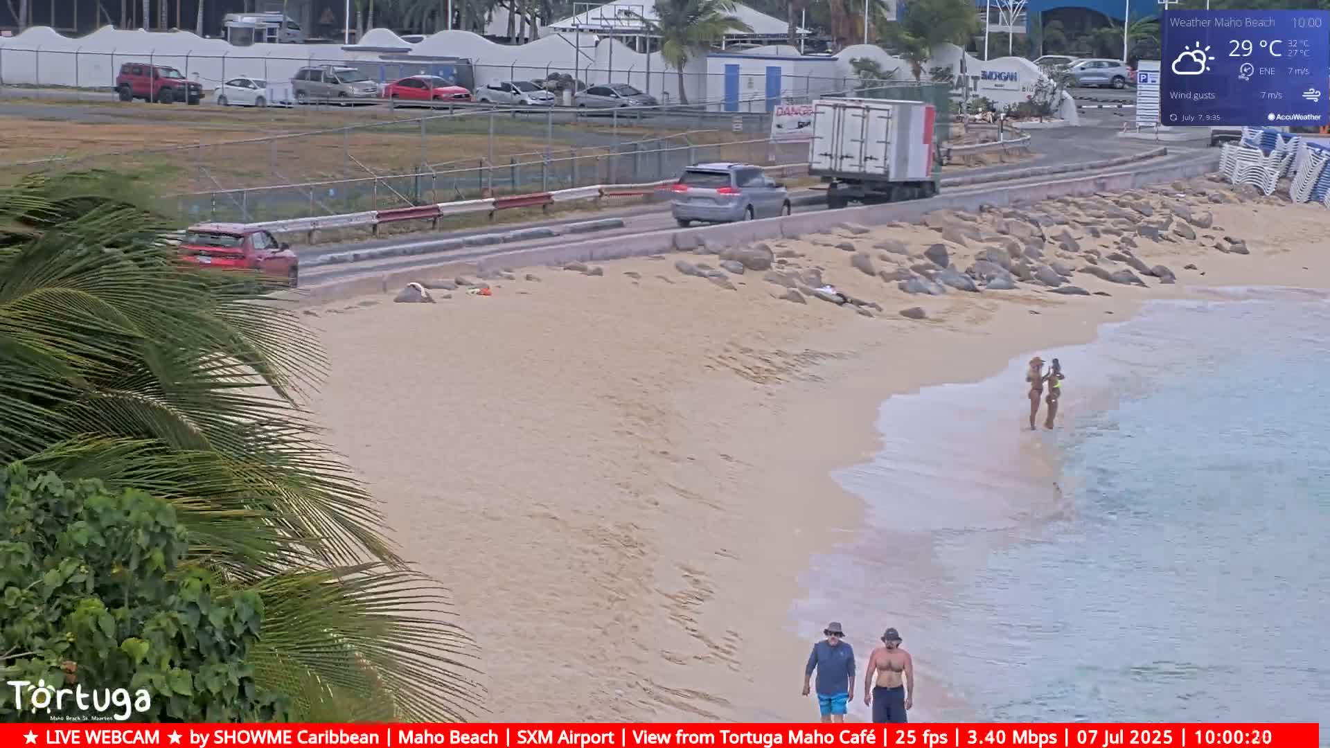 Carribean , Sint Maarten Princess Juliana International Airport SXM/TNCM & Maho Beach Live Cam - Simpson Bay, Sint Maarten, Netherland