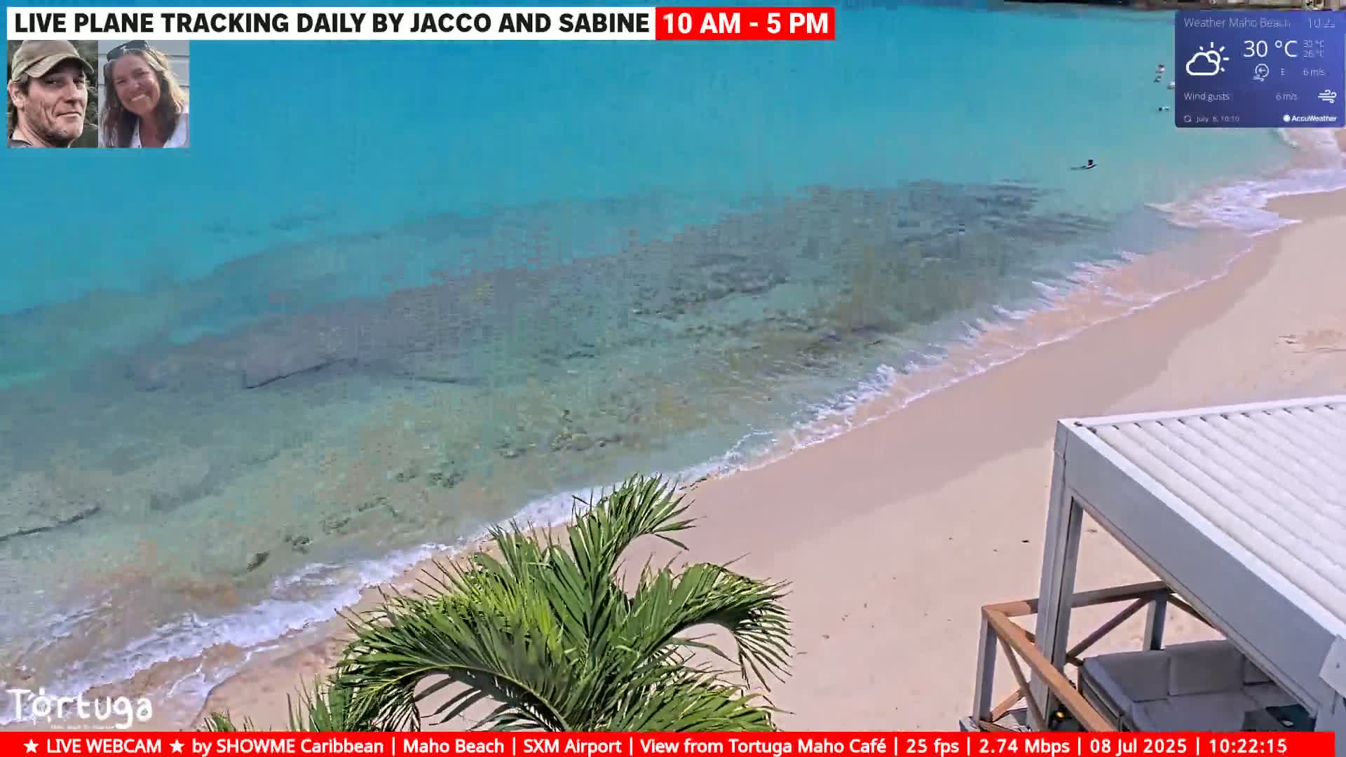 Carribean , Sint Maarten Princess Juliana International Airport SXM/TNCM & Maho Beach Live Cam - Simpson Bay, Sint Maarten, Netherland