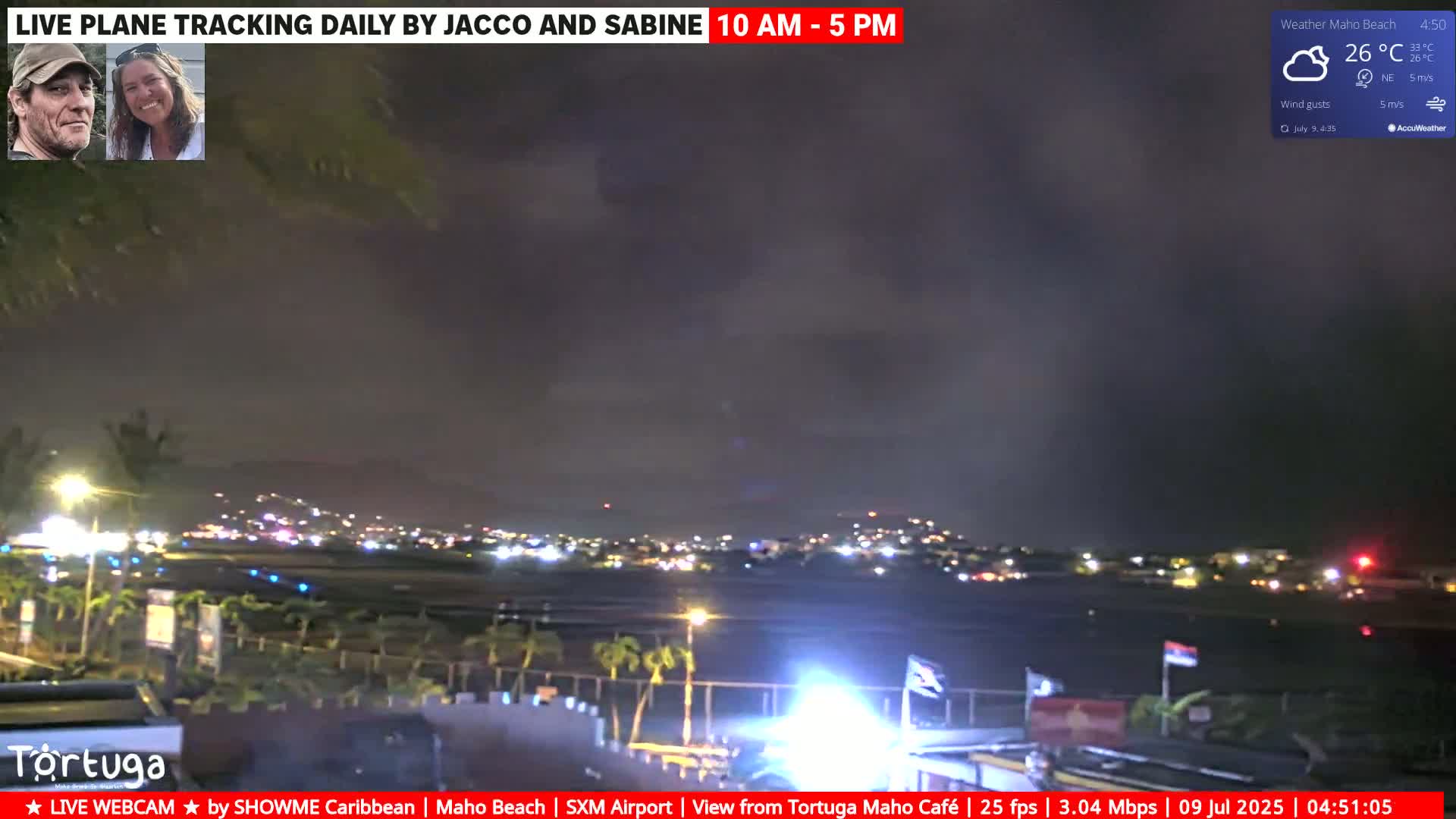 Carribean , Sint Maarten Princess Juliana International Airport SXM/TNCM & Maho Beach Live Cam - Simpson Bay, Sint Maarten, Netherland