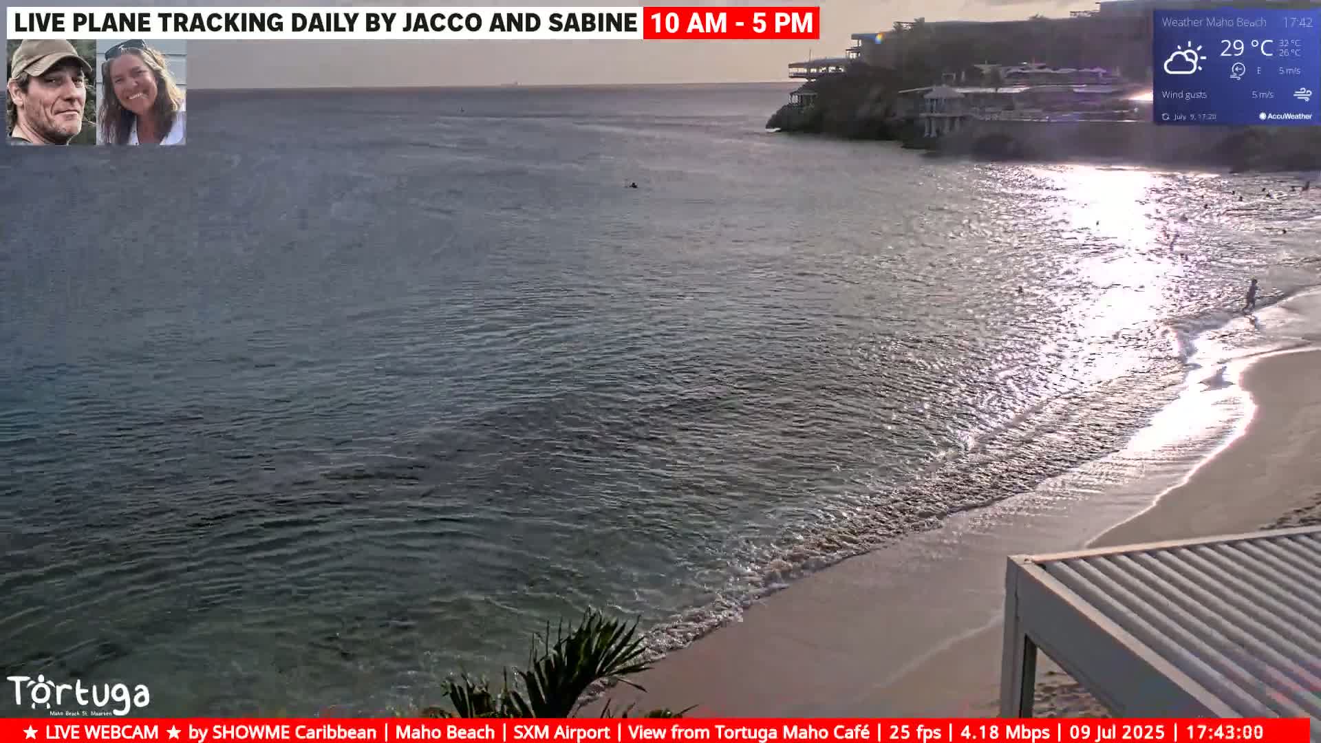 Carribean , Sint Maarten Princess Juliana International Airport SXM/TNCM & Maho Beach Live Cam - Simpson Bay, Sint Maarten, Netherland