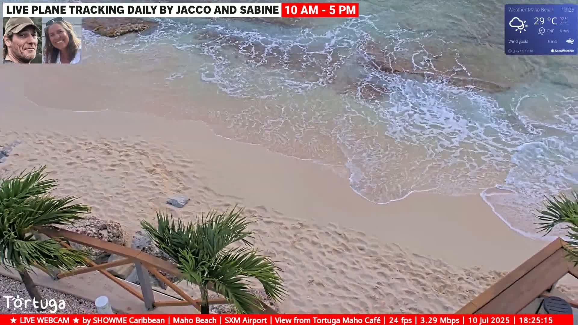 Carribean , Sint Maarten Princess Juliana International Airport SXM/TNCM & Maho Beach Live Cam - Simpson Bay, Sint Maarten, Netherland
