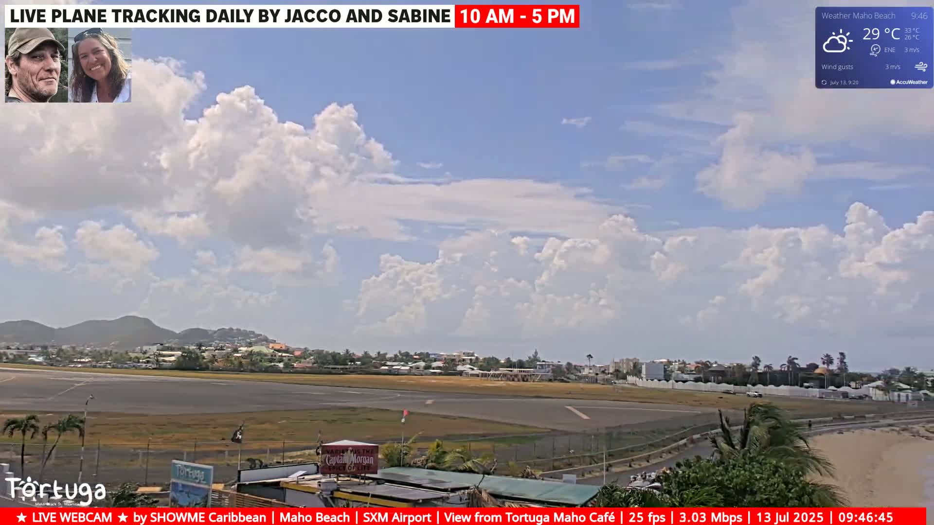 Carribean , Sint Maarten Princess Juliana International Airport SXM/TNCM & Maho Beach Live Cam - Simpson Bay, Sint Maarten, Netherland