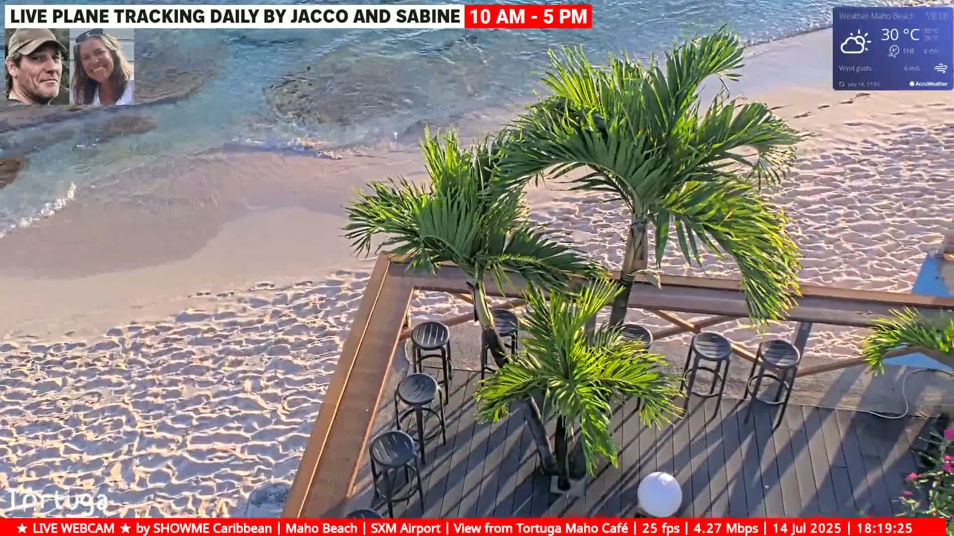Carribean , Sint Maarten Princess Juliana International Airport SXM/TNCM & Maho Beach Live Cam - Simpson Bay, Sint Maarten, Netherland