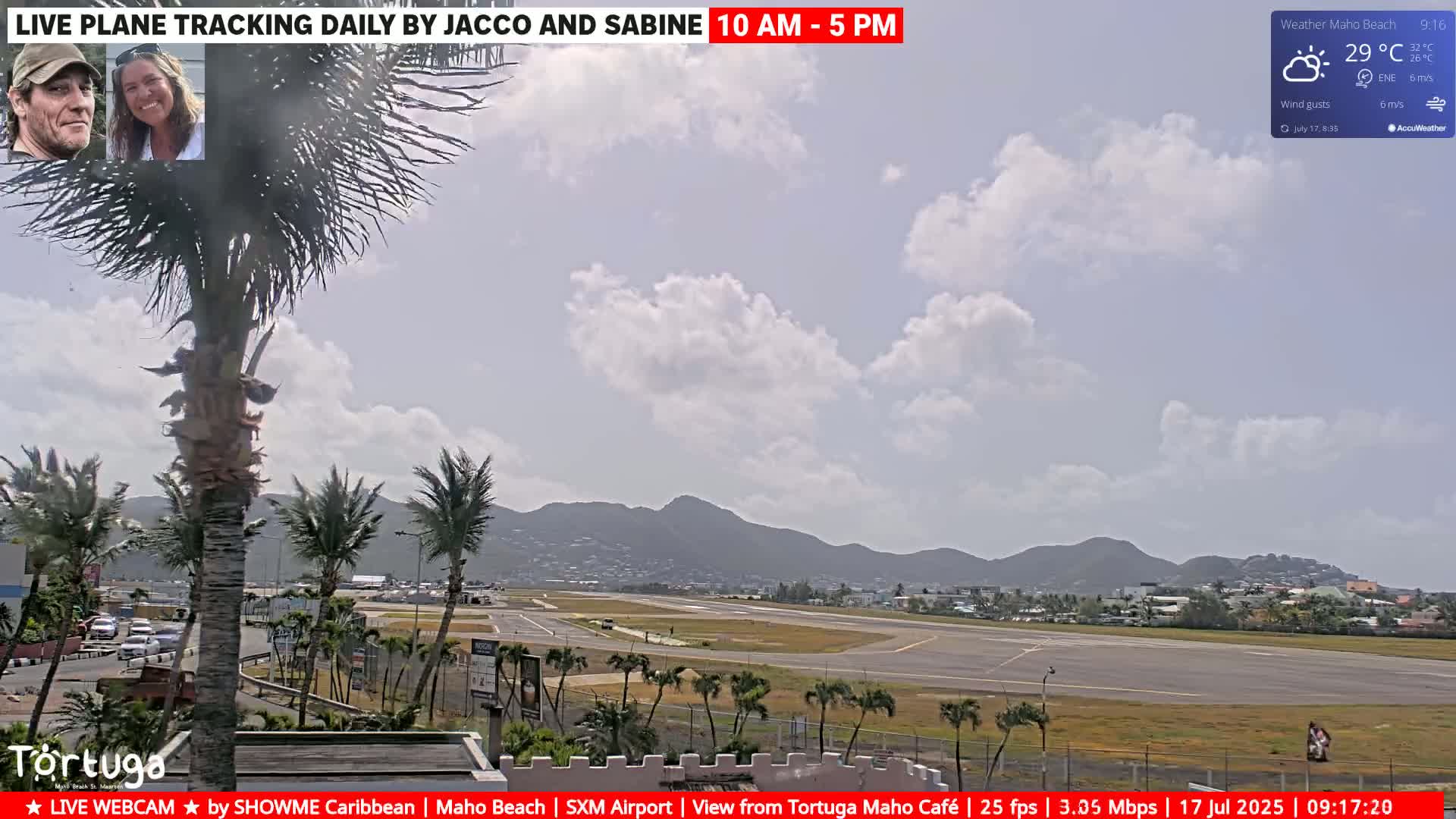 Carribean , Sint Maarten Princess Juliana International Airport SXM/TNCM & Maho Beach Live Cam - Simpson Bay, Sint Maarten, Netherland