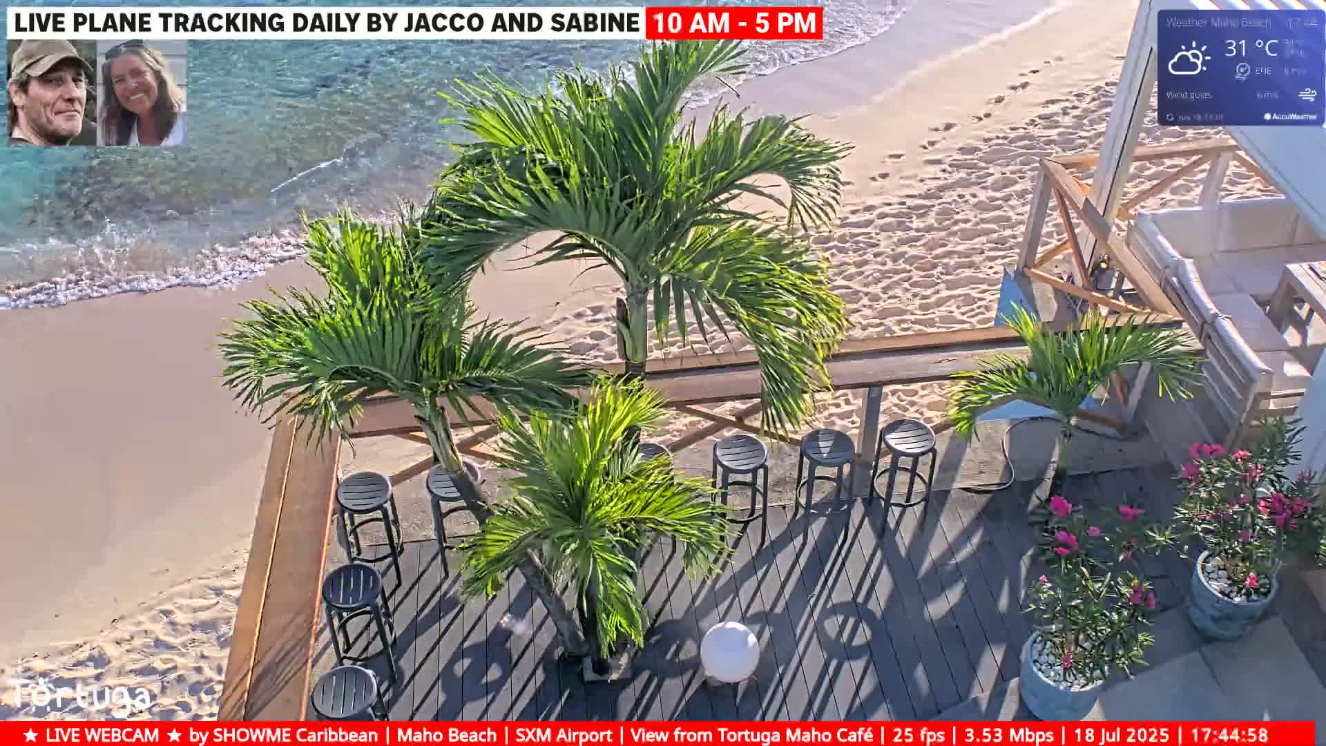 Carribean , Sint Maarten Princess Juliana International Airport SXM/TNCM & Maho Beach Live Cam - Simpson Bay, Sint Maarten, Netherland