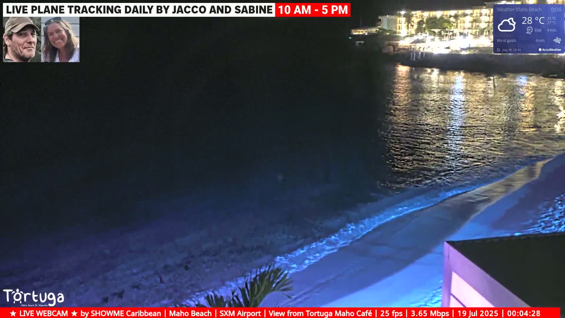 Carribean , Sint Maarten Princess Juliana International Airport SXM/TNCM & Maho Beach Live Cam - Simpson Bay, Sint Maarten, Netherland