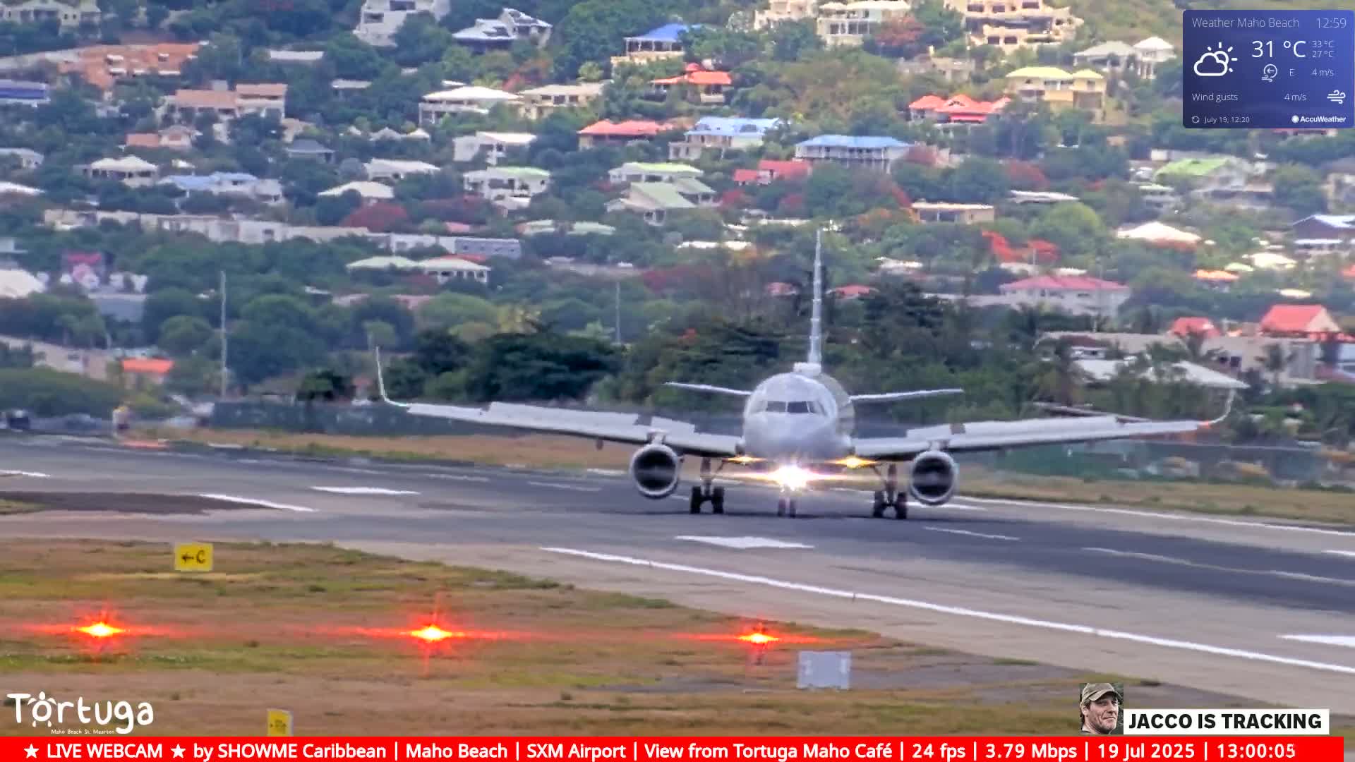 Carribean , Sint Maarten Princess Juliana International Airport SXM/TNCM & Maho Beach Live Cam - Simpson Bay, Sint Maarten, Netherland