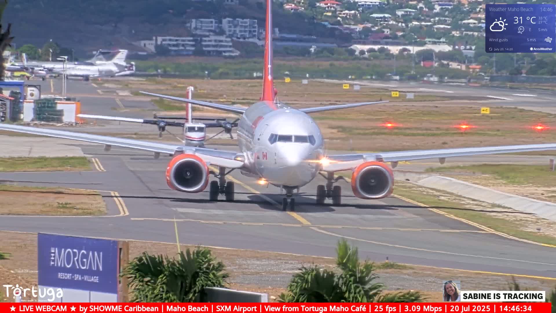 Carribean , Sint Maarten Princess Juliana International Airport SXM/TNCM & Maho Beach Live Cam - Simpson Bay, Sint Maarten, Netherland