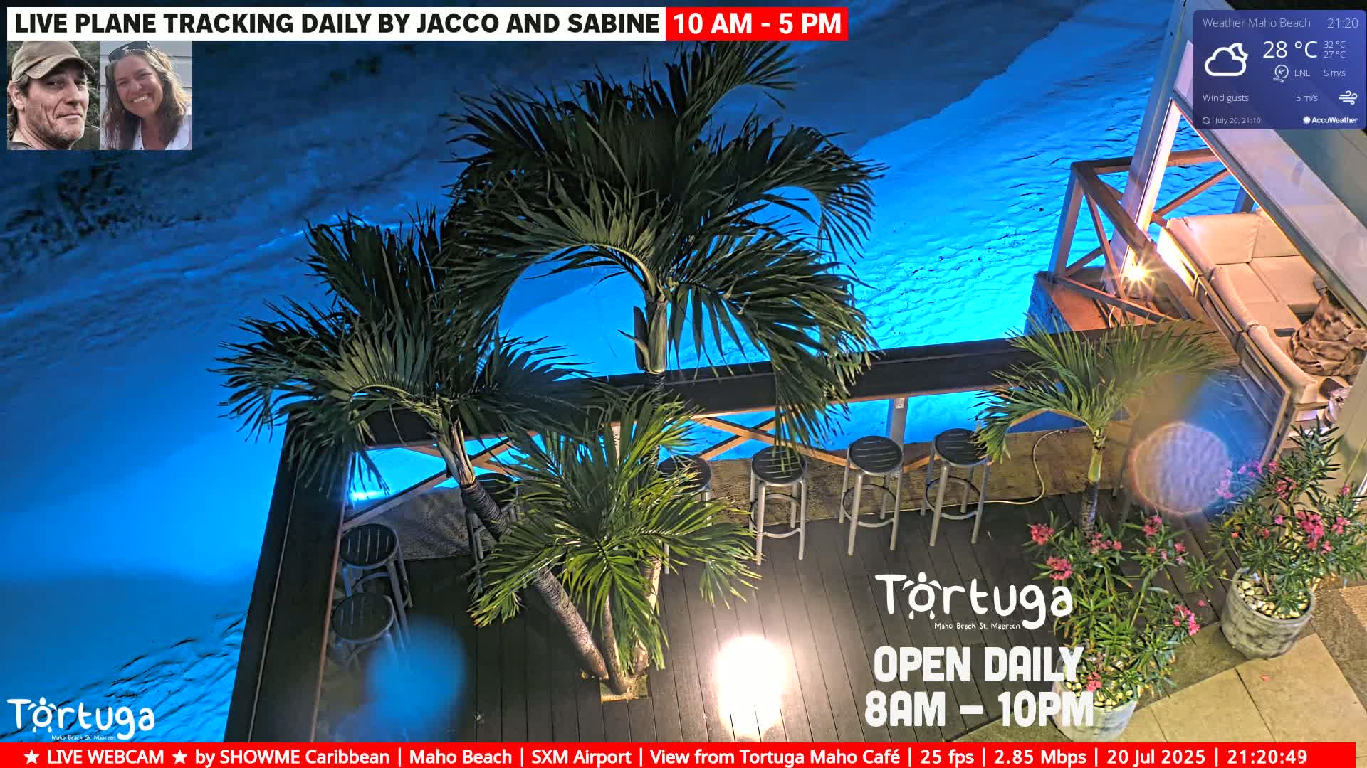 Carribean , Sint Maarten Princess Juliana International Airport SXM/TNCM & Maho Beach Live Cam - Simpson Bay, Sint Maarten, Netherland