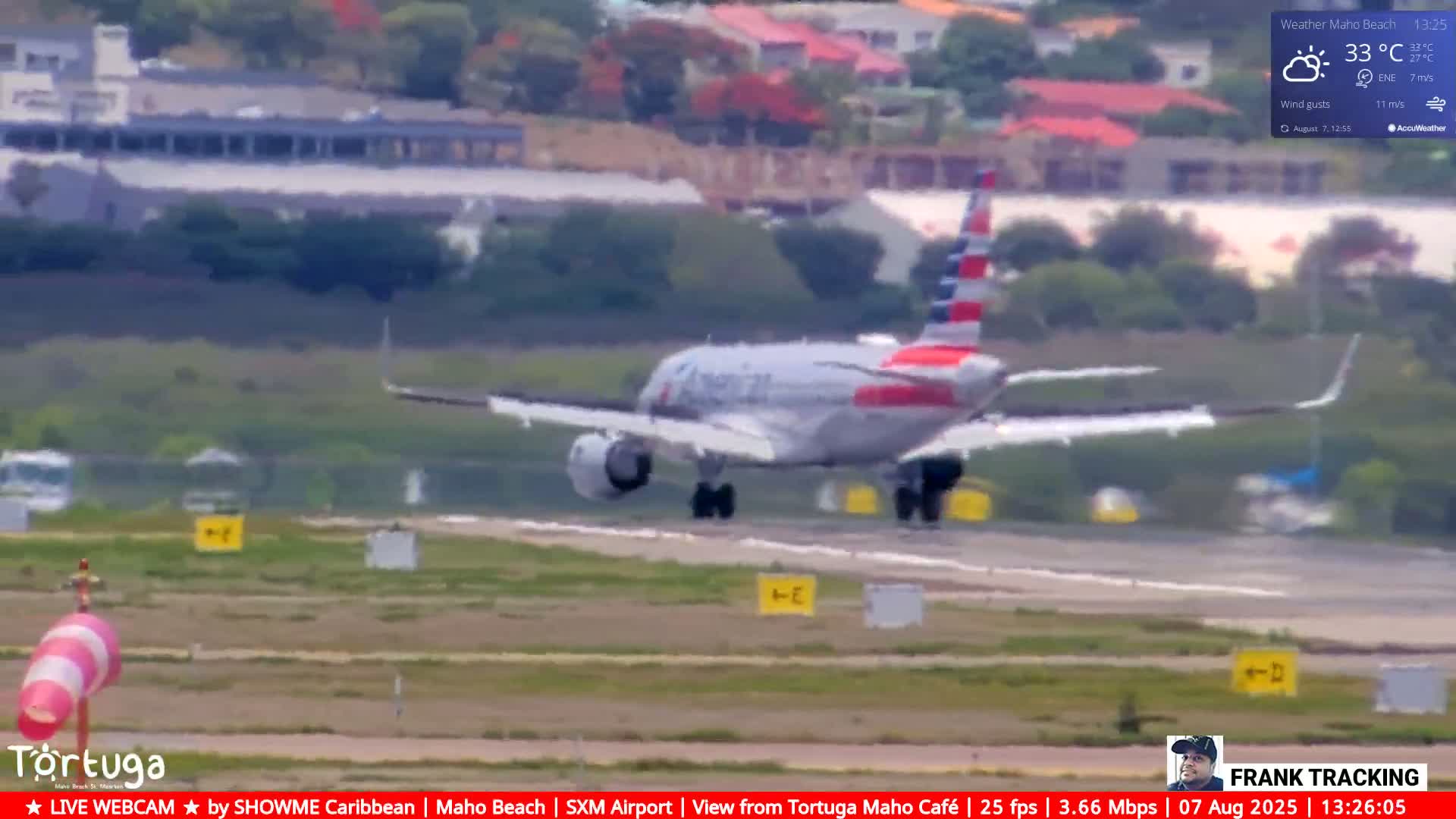Carribean , Sint Maarten Princess Juliana International Airport SXM/TNCM & Maho Beach Live Cam - Simpson Bay, Sint Maarten, Netherland