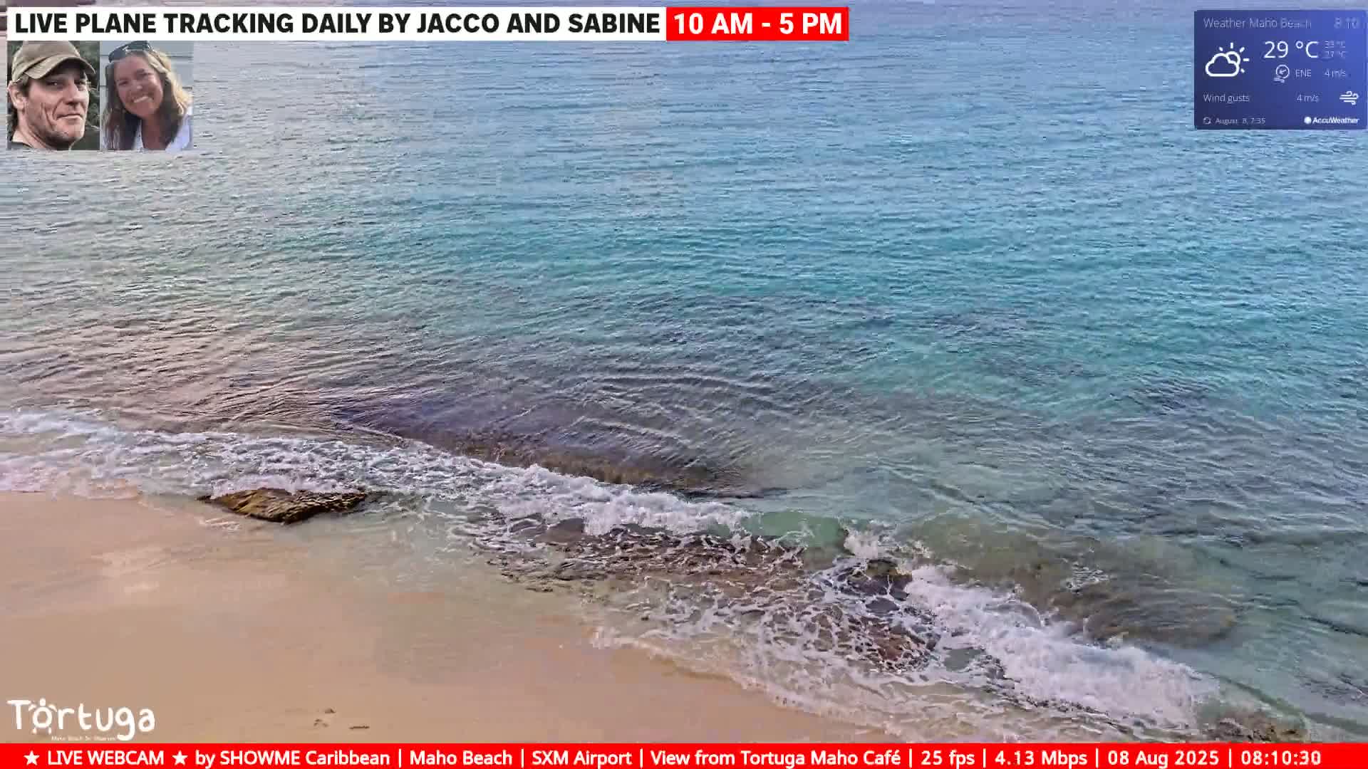 Carribean , Sint Maarten Princess Juliana International Airport SXM/TNCM & Maho Beach Live Cam - Simpson Bay, Sint Maarten, Netherland