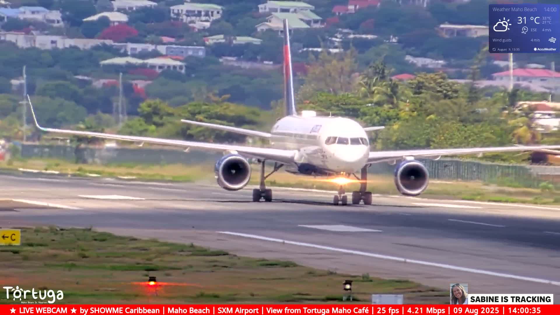 Carribean , Sint Maarten Princess Juliana International Airport SXM/TNCM & Maho Beach Live Cam - Simpson Bay, Sint Maarten, Netherland