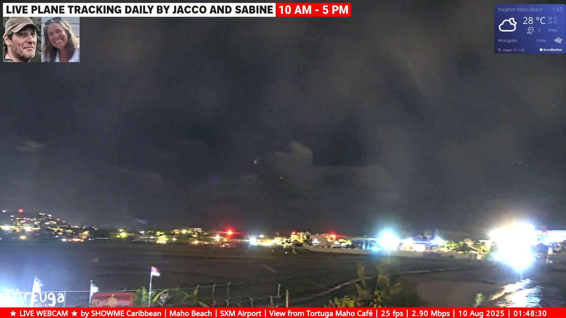 Carribean , Sint Maarten Princess Juliana International Airport SXM/TNCM & Maho Beach Live Cam - Simpson Bay, Sint Maarten, Netherland