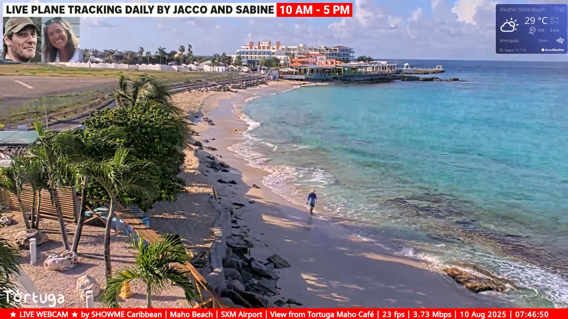 Carribean , Sint Maarten Princess Juliana International Airport SXM/TNCM & Maho Beach Live Cam - Simpson Bay, Sint Maarten, Netherland
