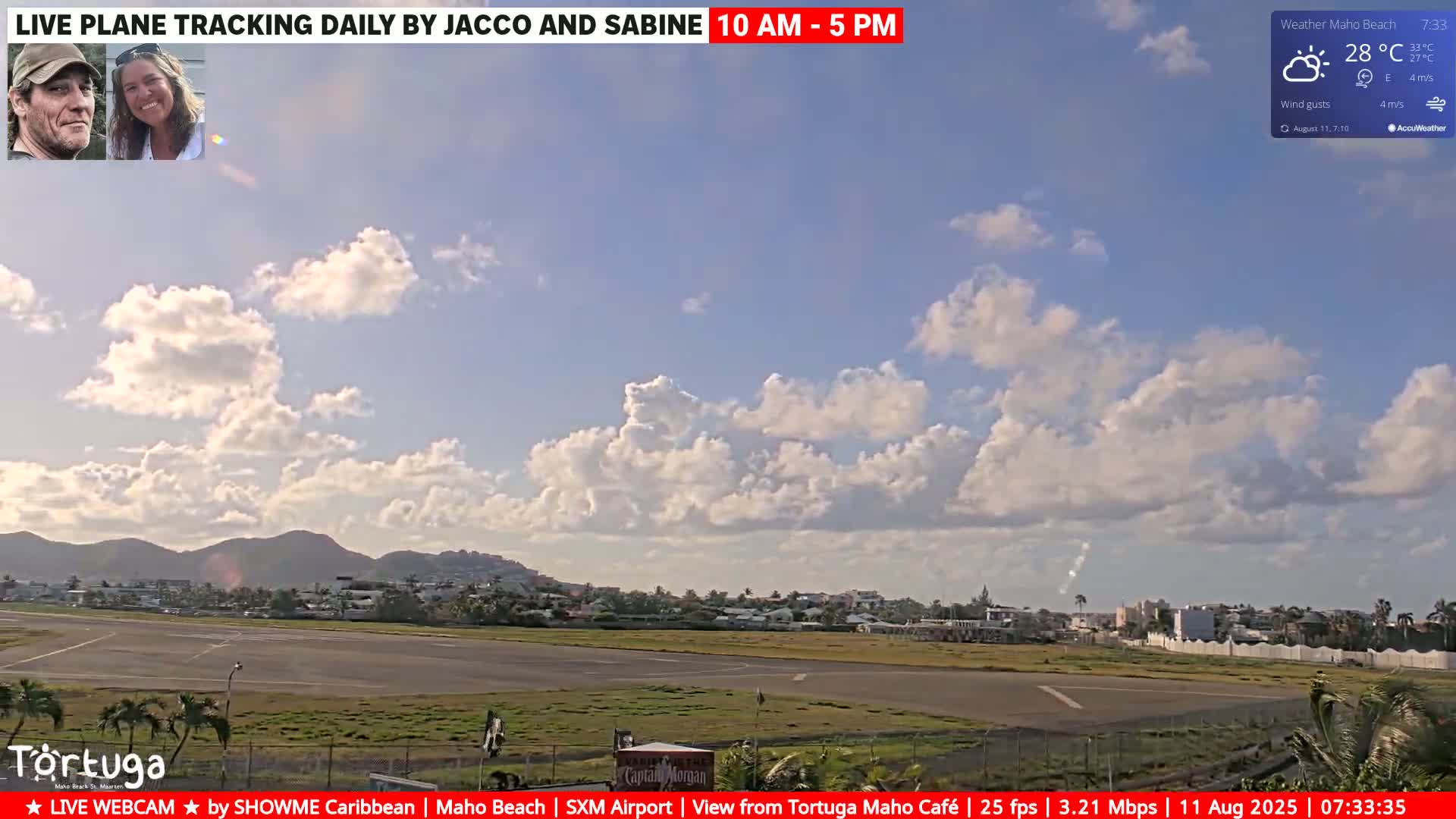 Carribean , Sint Maarten Princess Juliana International Airport SXM/TNCM & Maho Beach Live Cam - Simpson Bay, Sint Maarten, Netherland