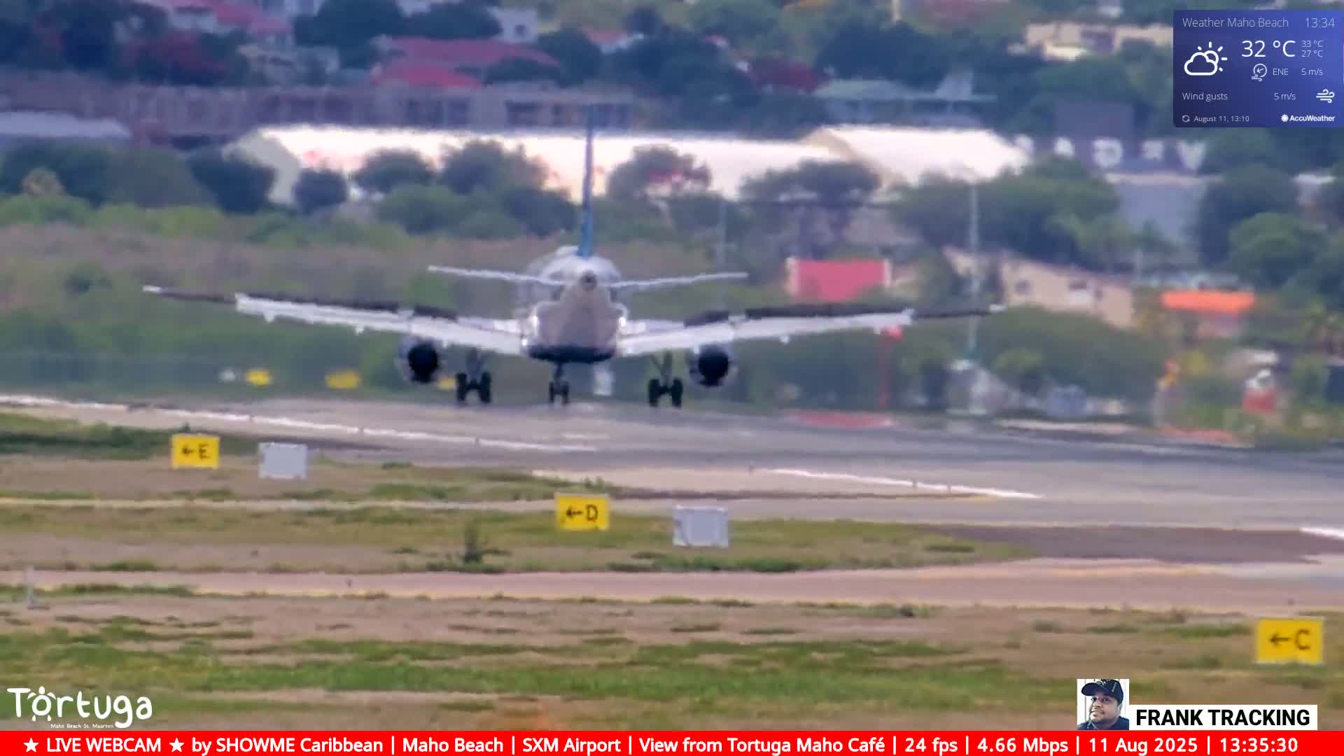 Carribean , Sint Maarten Princess Juliana International Airport SXM/TNCM & Maho Beach Live Cam - Simpson Bay, Sint Maarten, Netherland