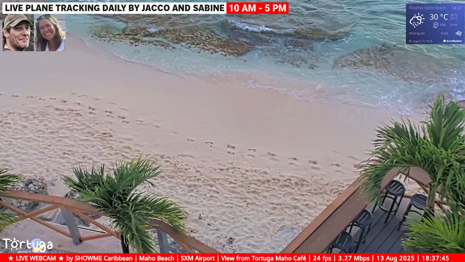 Carribean , Sint Maarten Princess Juliana International Airport SXM/TNCM & Maho Beach Live Cam - Simpson Bay, Sint Maarten, Netherland